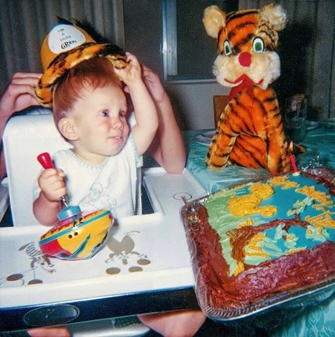 My first birthday at Tyrone Terrace Apartments - June 1965.