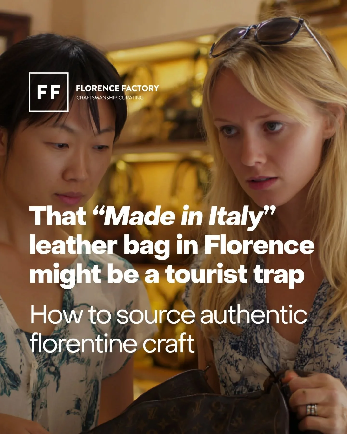 In Florence, leather is everywhere.

But not every bag carries the same story.

Genuine artisan leather has a presence of its own: the scent of vegetable tanning, the warmth of the material, the natural patina, the small irregularities left by the hu