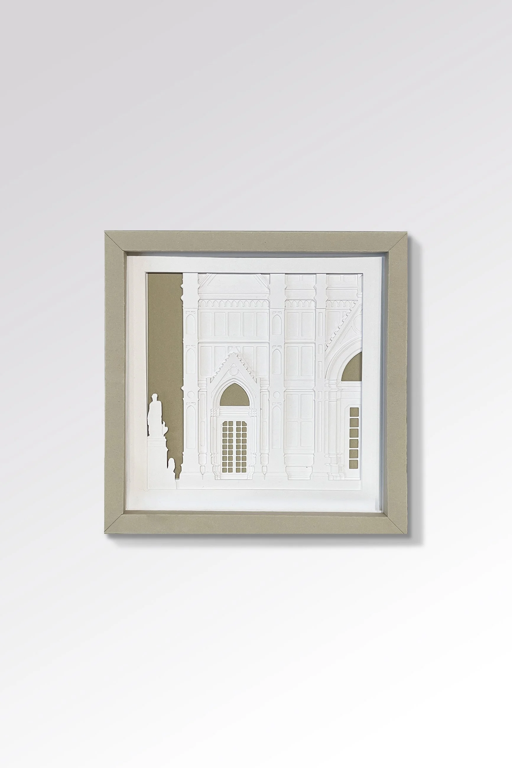Santa Croce Florence – Framed Layered Paper Art