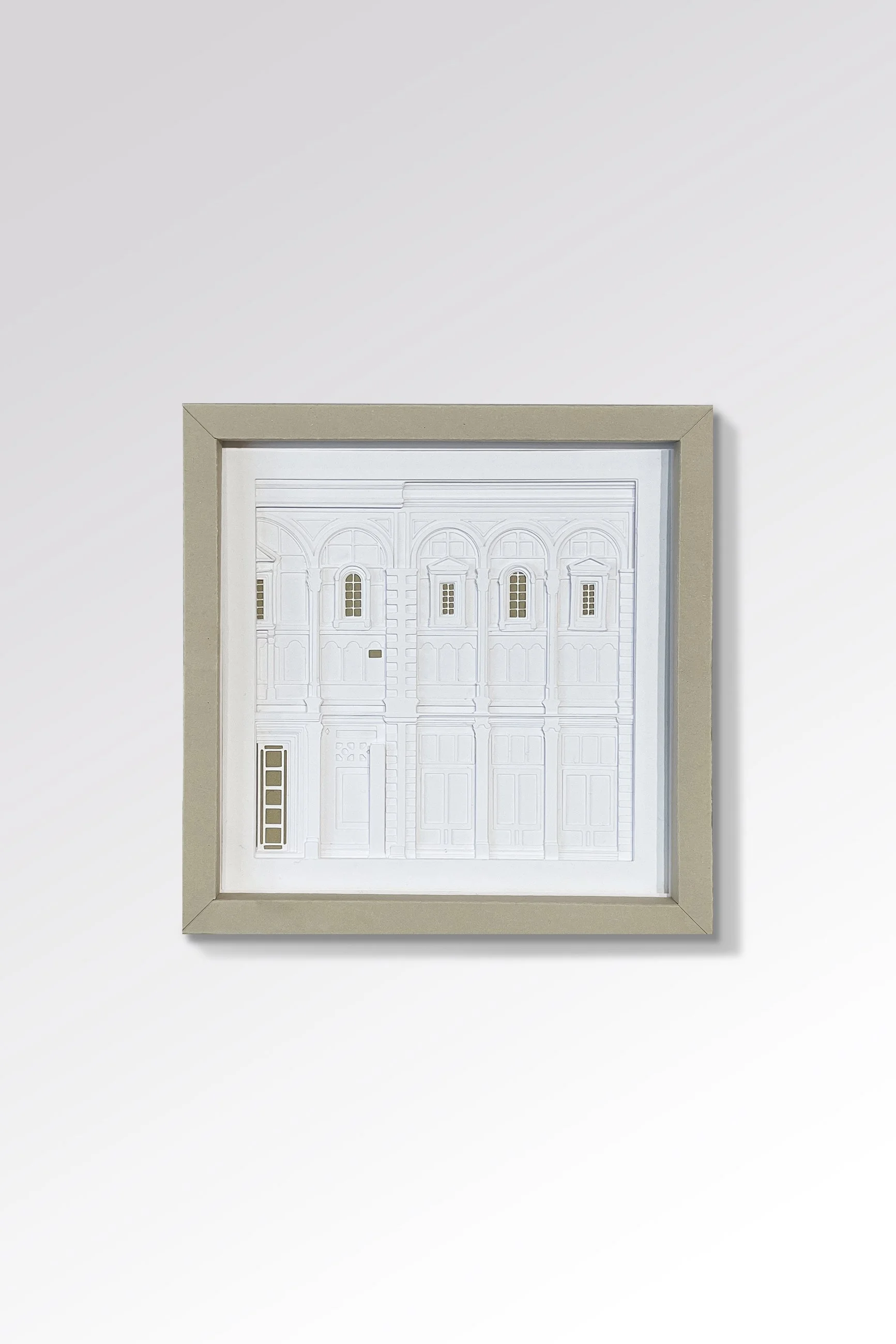 Florence Baptistery Framed Paper Relief Art