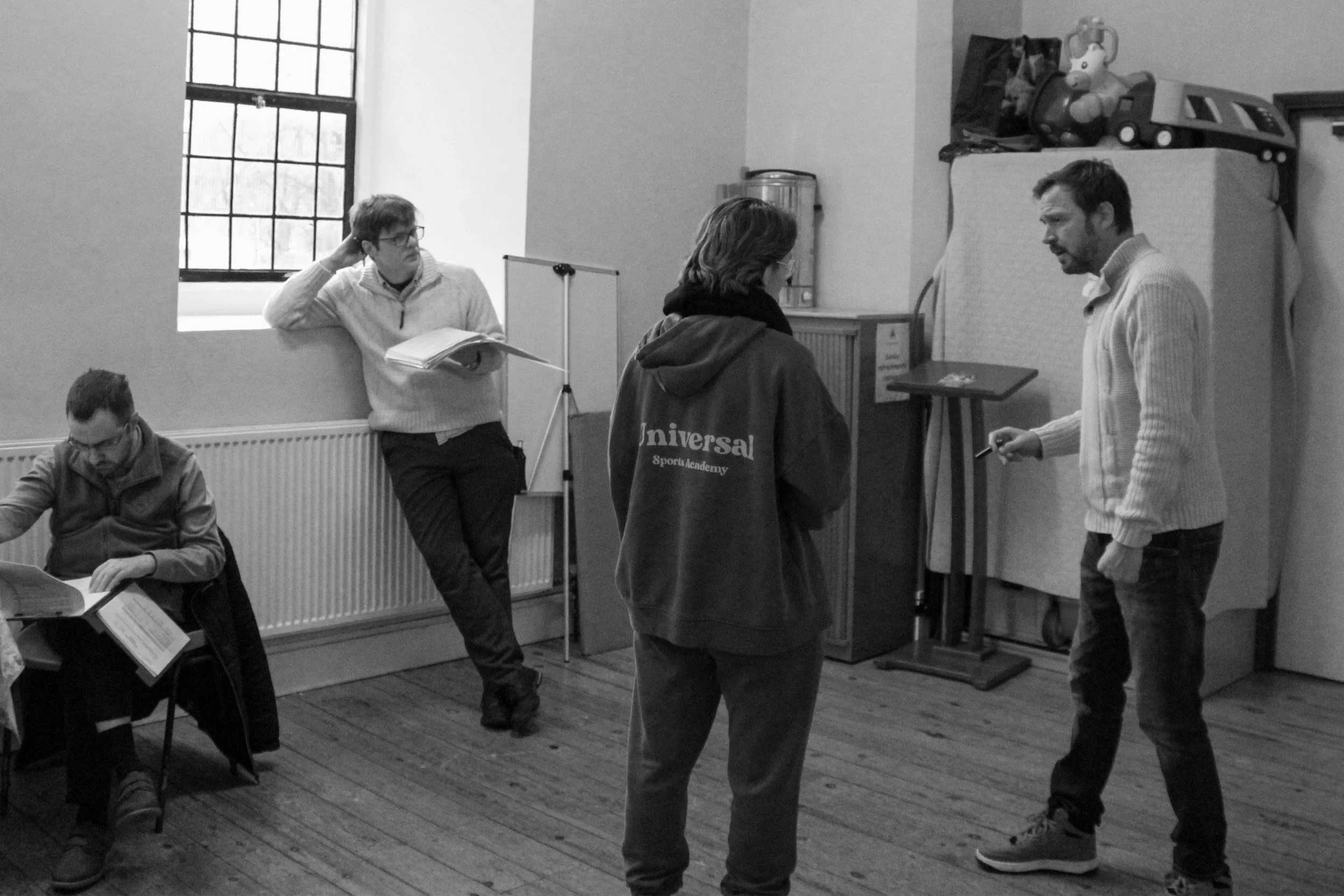 In rehearsal.

Photograph by Michael Lightfoot.