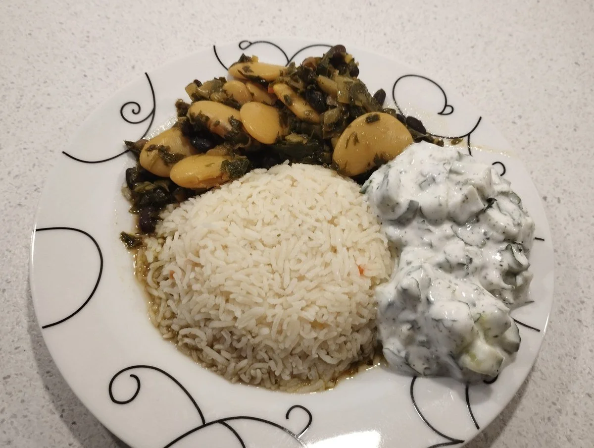 Vegetarisk ghormeh sabzi