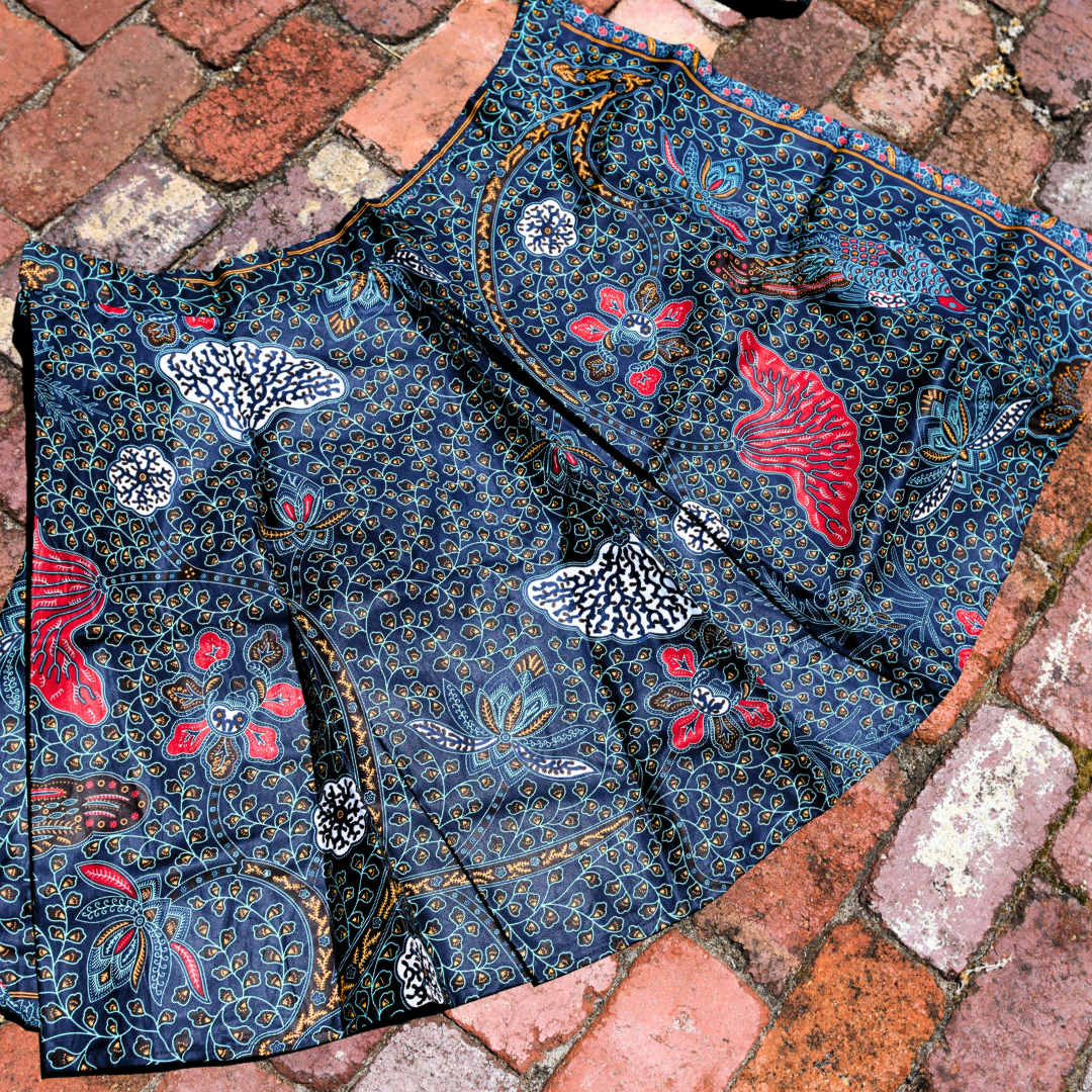 Skirt  Wrap Around  Blue Flower.png
