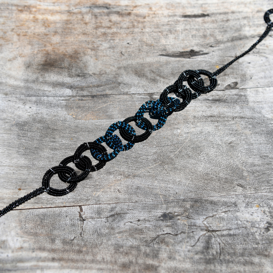 Necklace Circle of Love Choker Black Blue 2.png