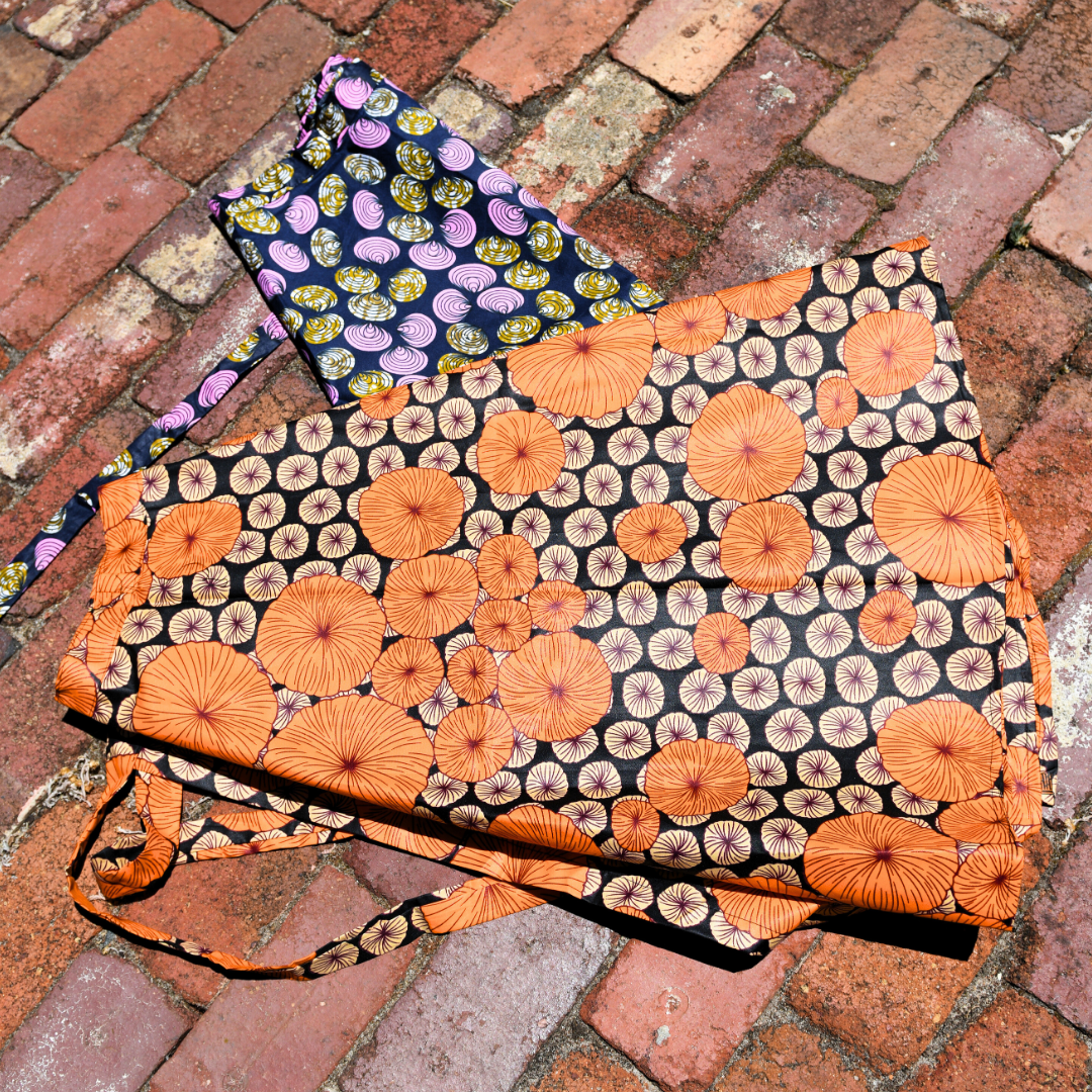 Skirt  Wrap Around  Orange Blossoms and Lilac Shells.png