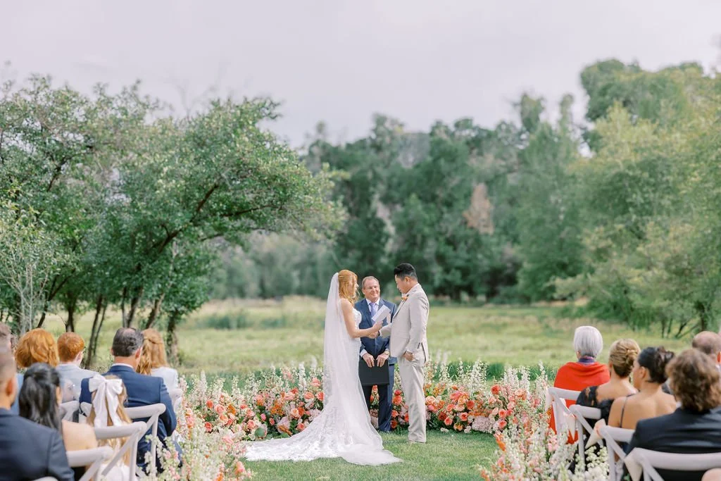 Outdoor wedding ceremony planned by Duet Weddings and Events, a Utah wedding planner