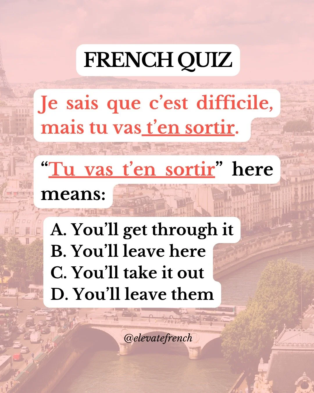 As an intermediate learner, you know EN with quantities. 

🤔 But did you know it&rsquo;s hidden inside tons of idiomatic expressions like &quot;s&rsquo;en sortir&quot; and &quot;s'en vouloir&quot;?

🎧You'll learn all about more idiomatic expression