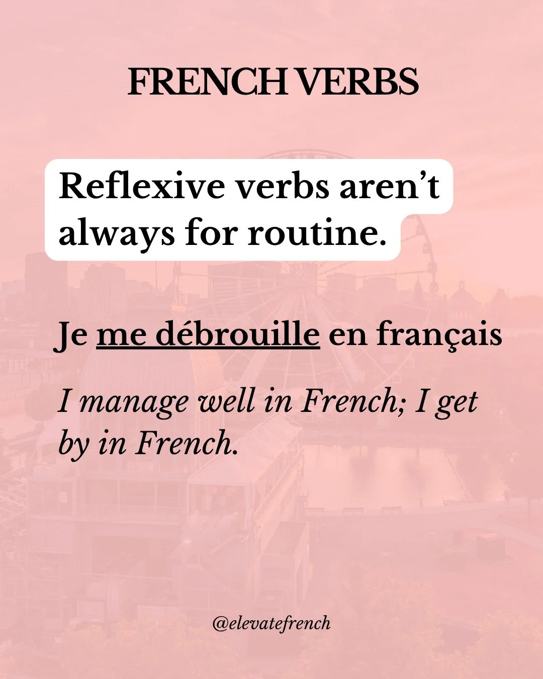 Tu te d&eacute;brouilles?