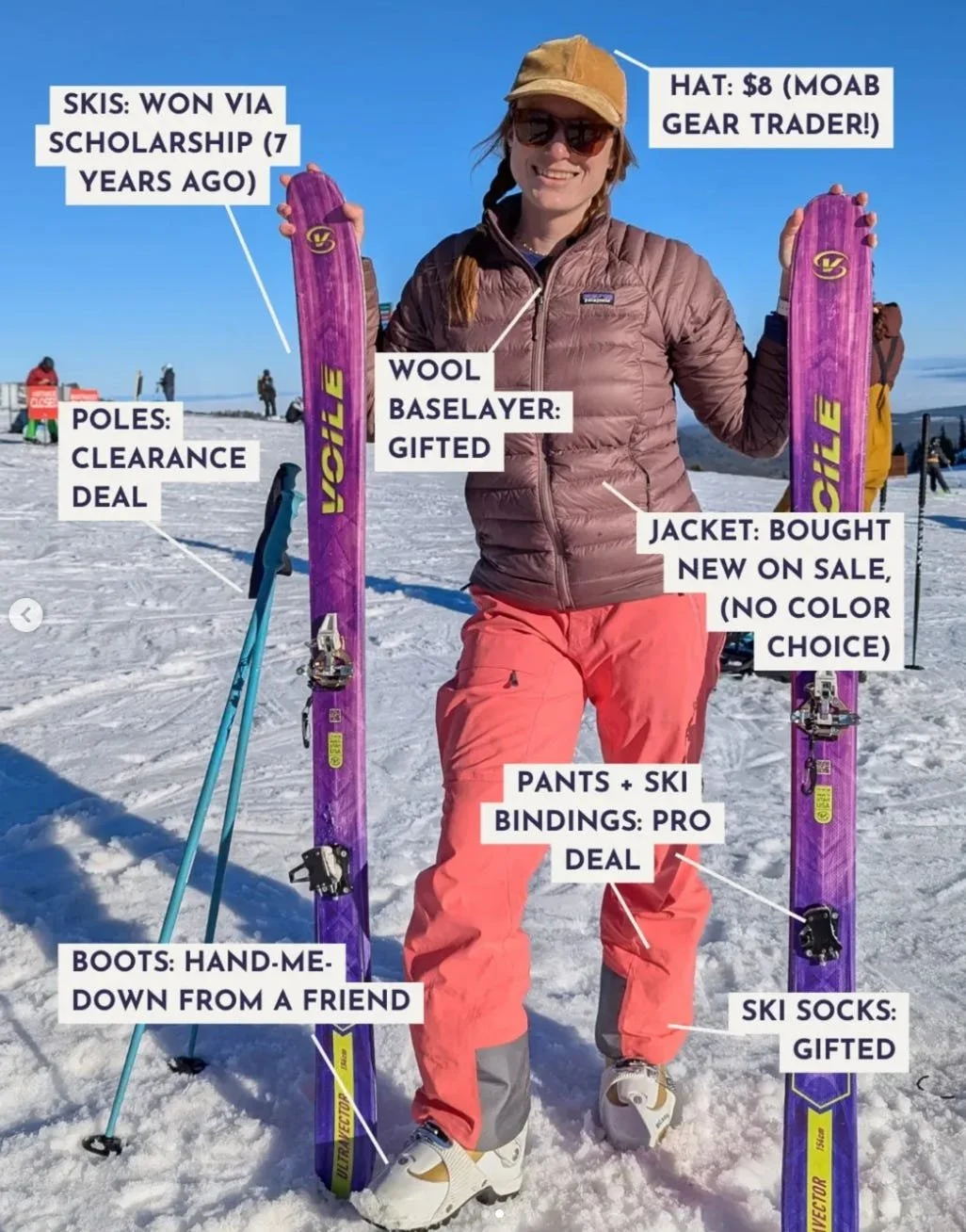 Normalize mismatched, secondhand outdoor gear.