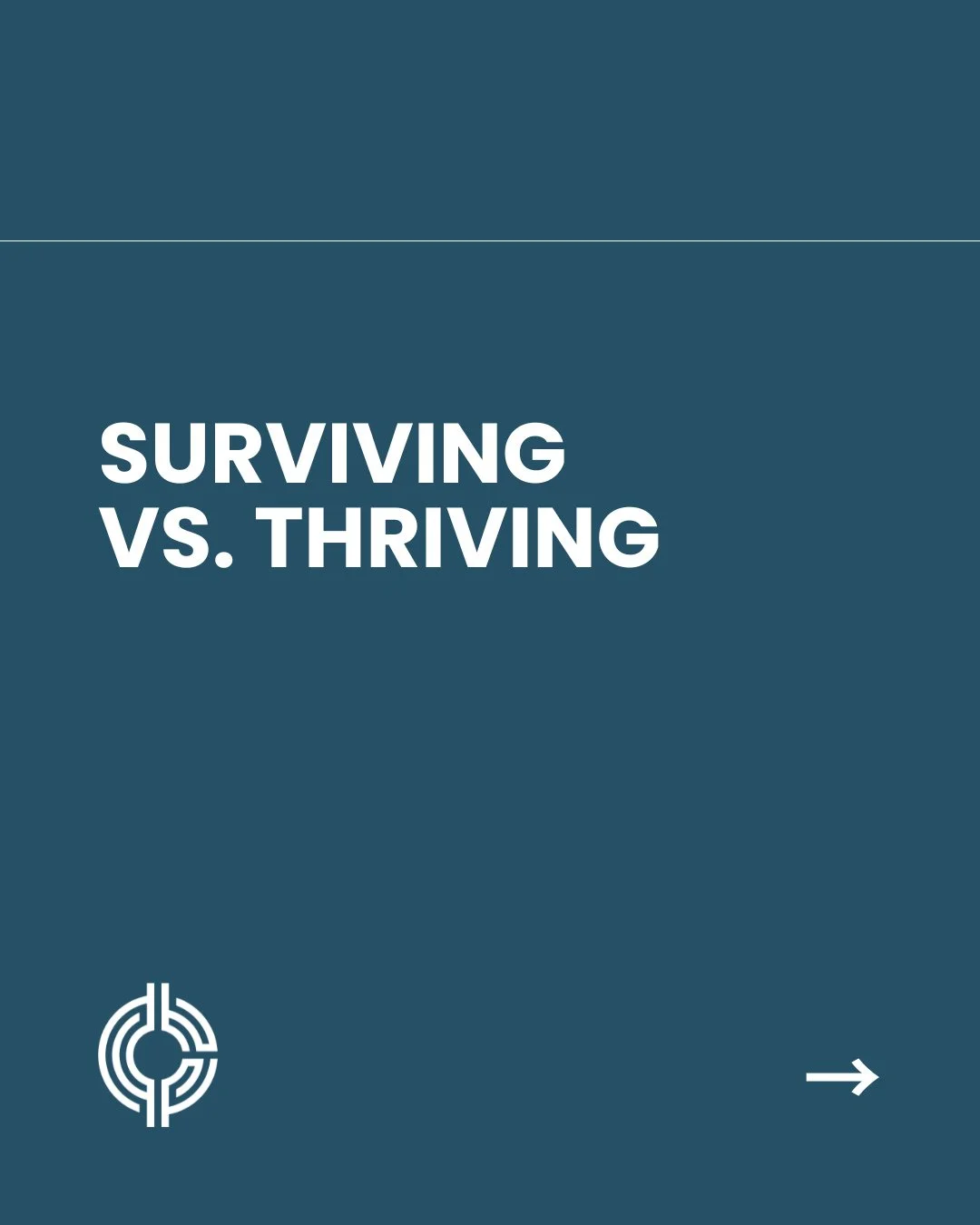 The goal isn't to work harder.⁠
It's to build an organization that works better.⁠
⁠
Be honest with yourself, are you surviving or thriving?