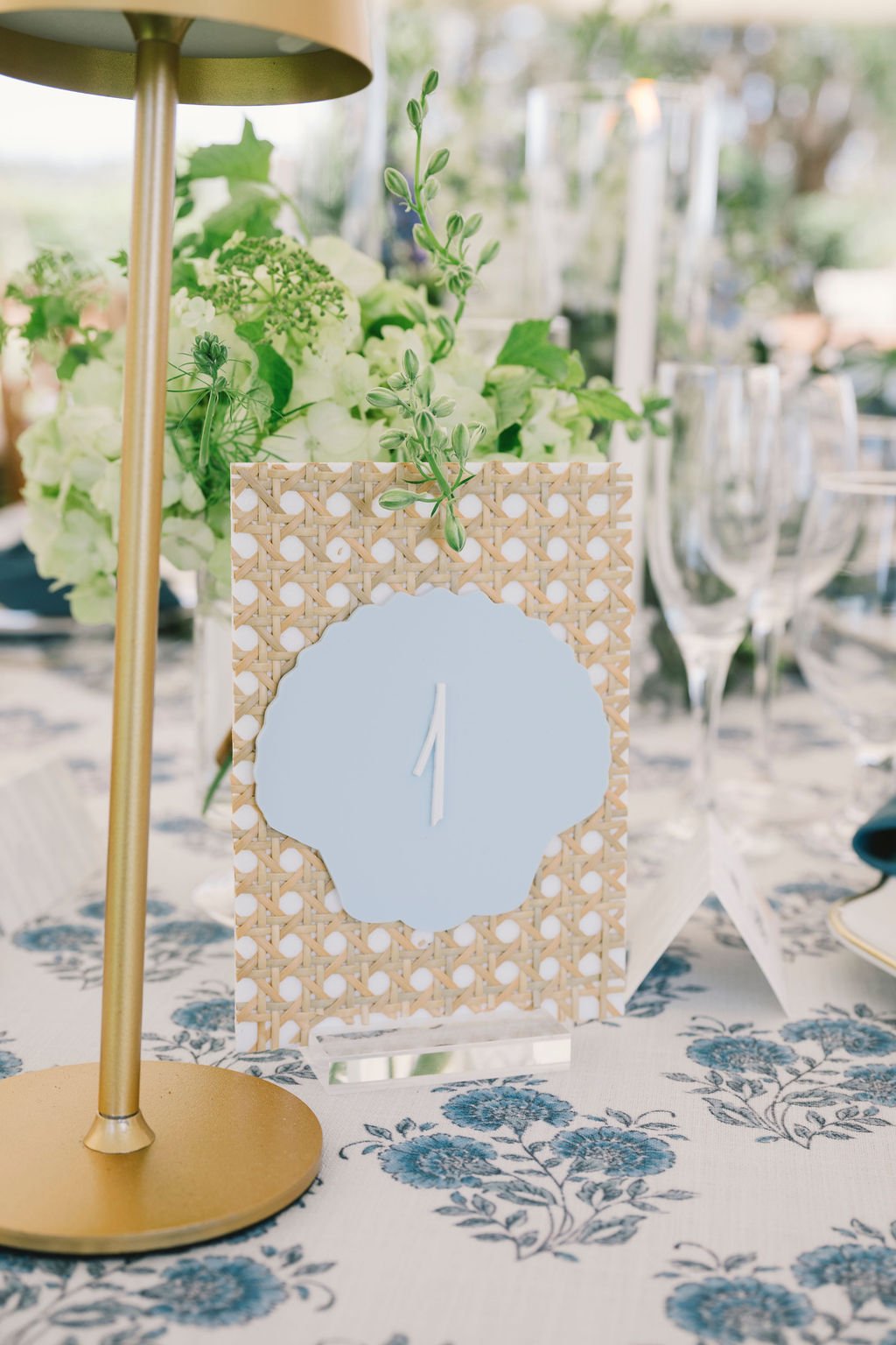 Custom wicker texture layered table numbers for coastal wedding at Oldfield South Carolina by Hartsy Designs