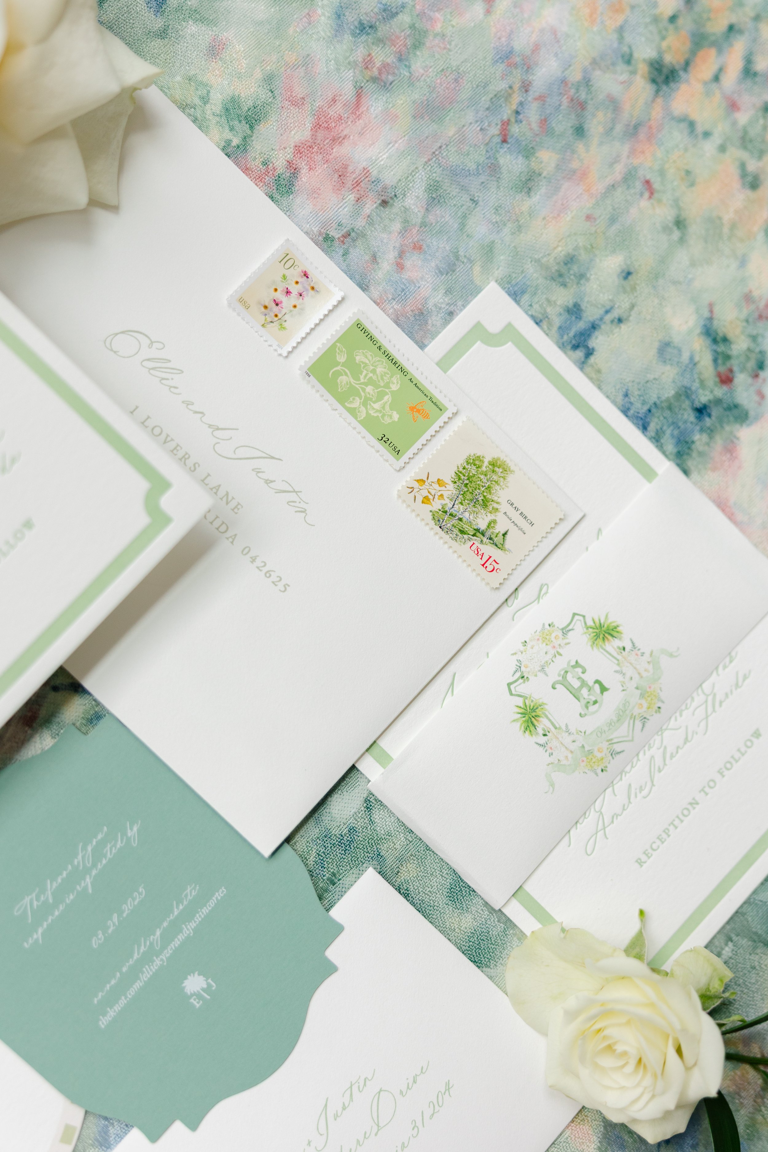 Custom Wedding Stationery Suite | Harty Designs in Augusta, GA