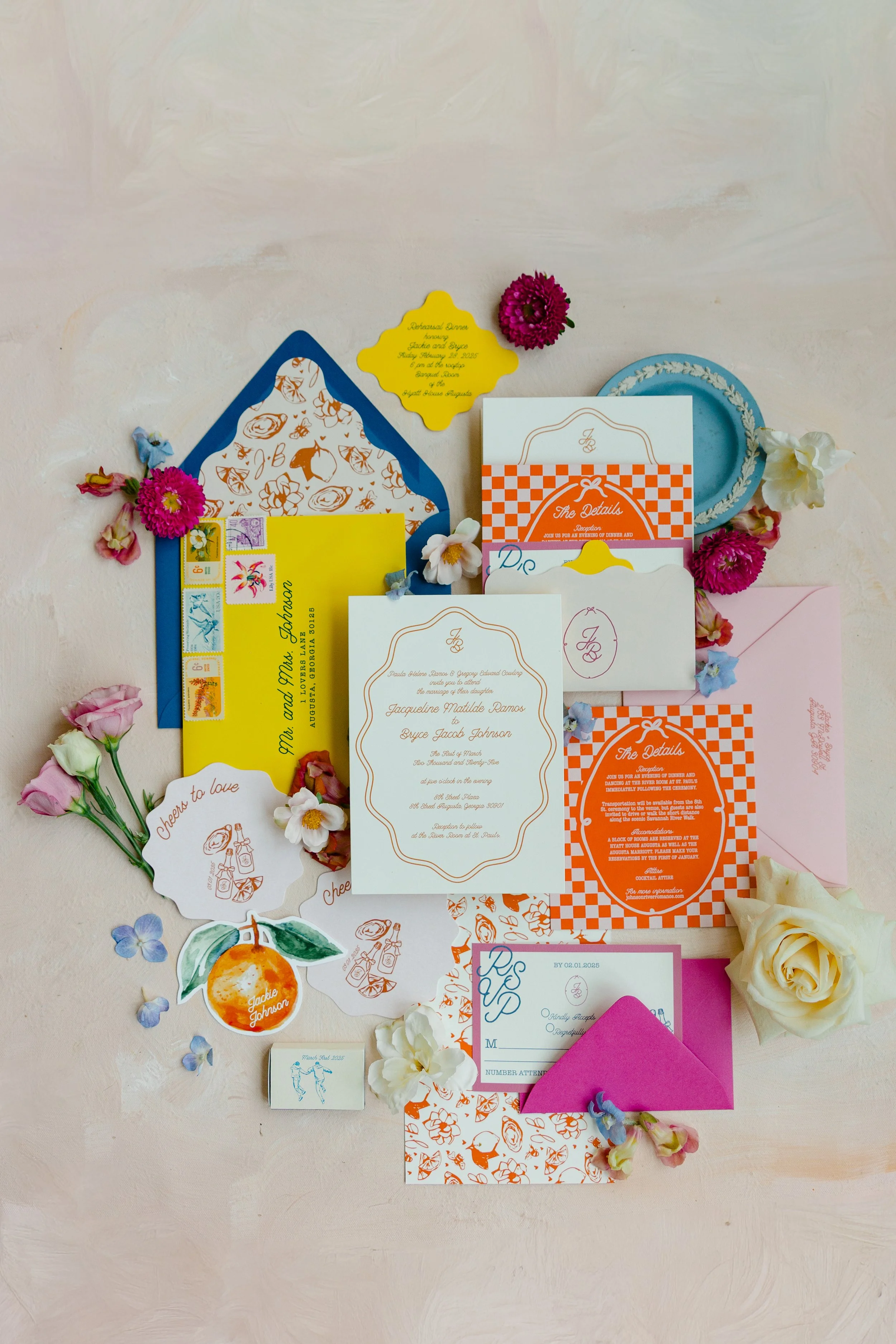 Hartsy Designs | Custom Wedding Invitation Suite