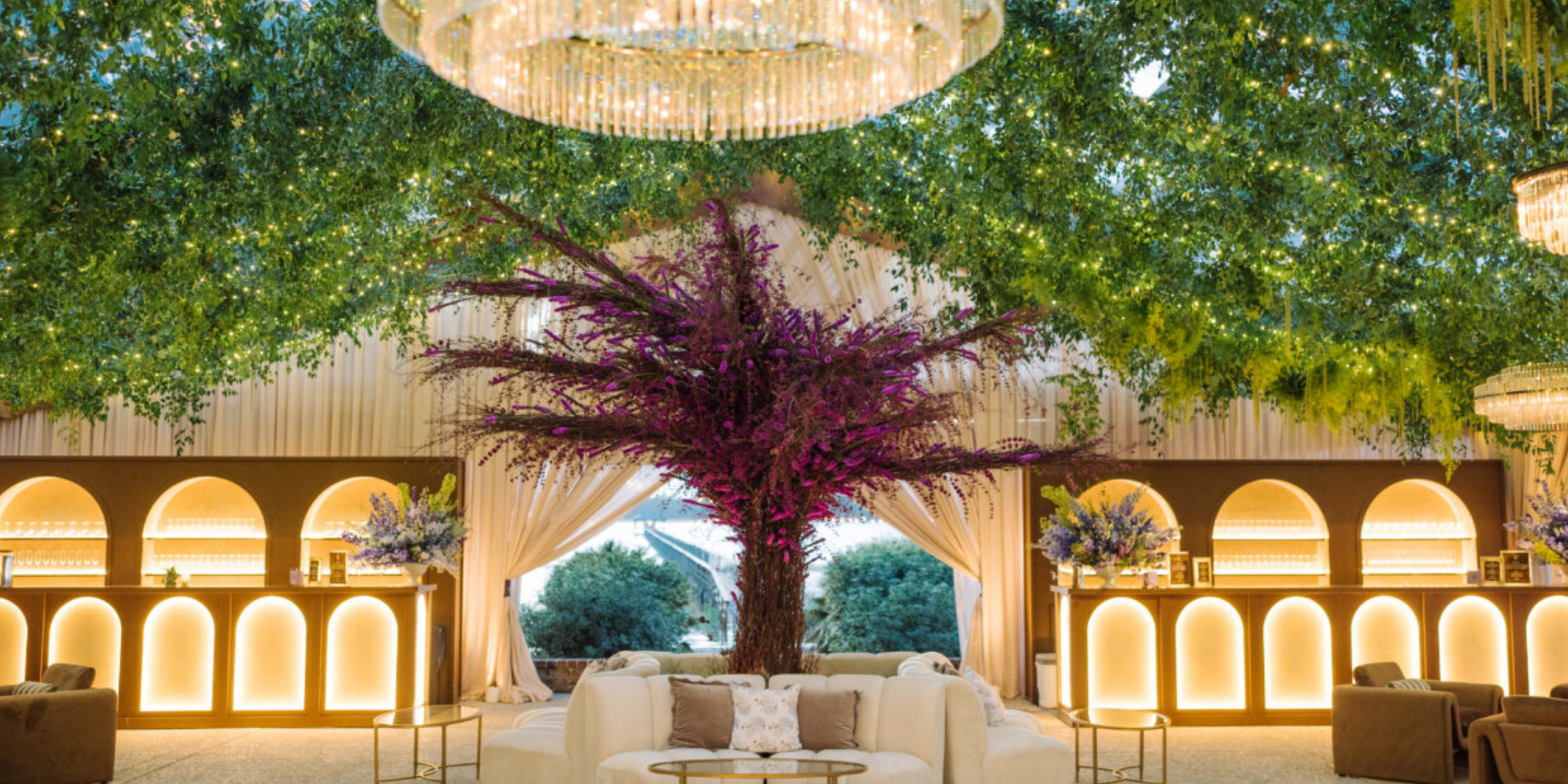 luxury wedding reception at Lowndes Grove Plantation