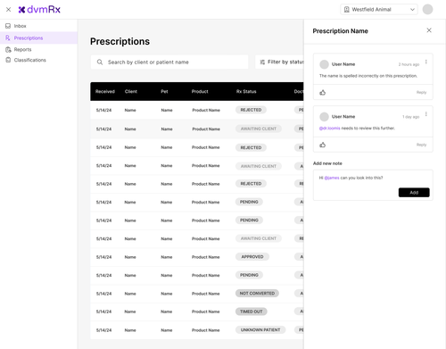 dvmRx Portal — Mary-Anne Ramirez