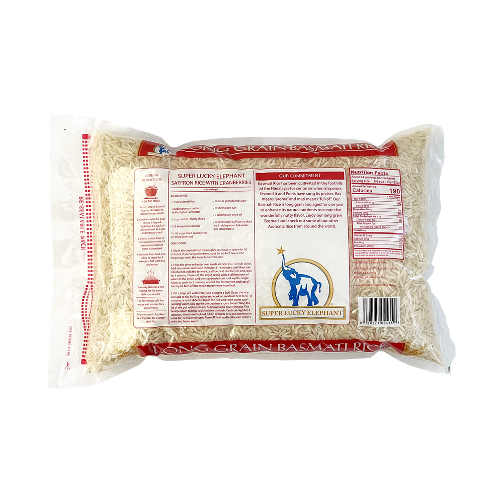 Basmati Rice, 5 LB — Super Lucky Elephant