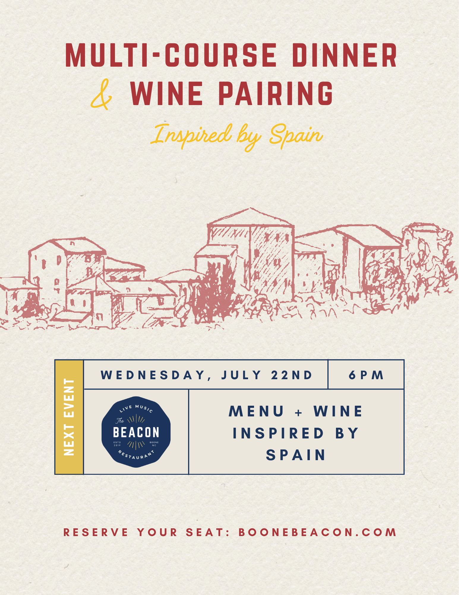 4 Course Dinner + Wine Pairing 