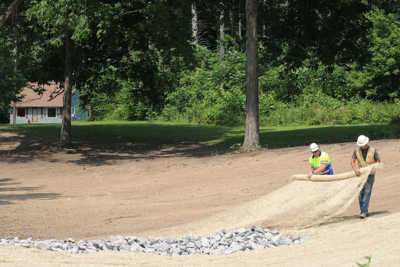 Swale installation looking great at Liverpool Central School District!