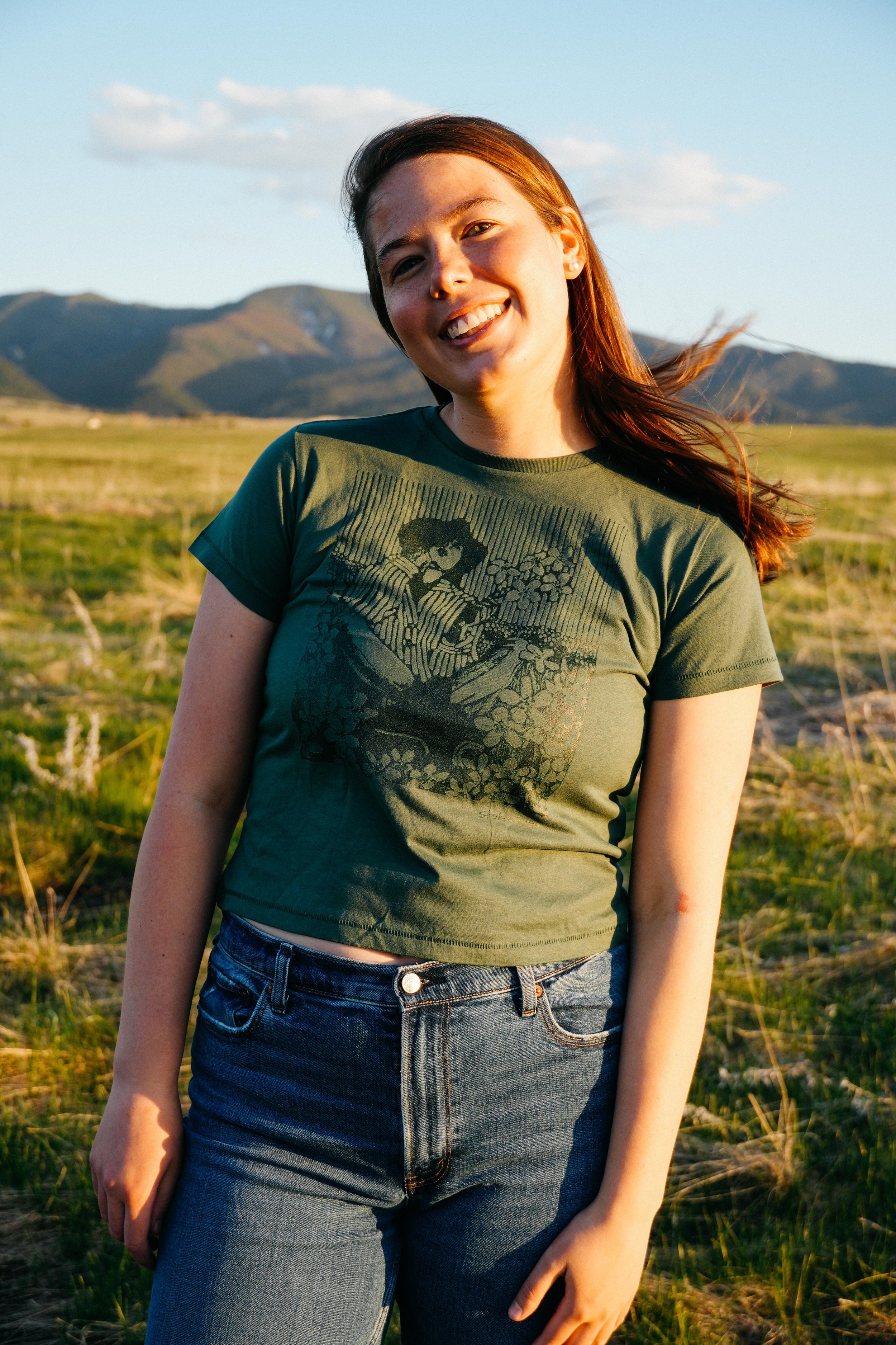 Forget Me Not Forest Baby Tee