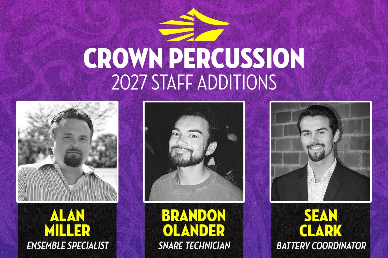 Crown Percussion 2027 Staff Additions