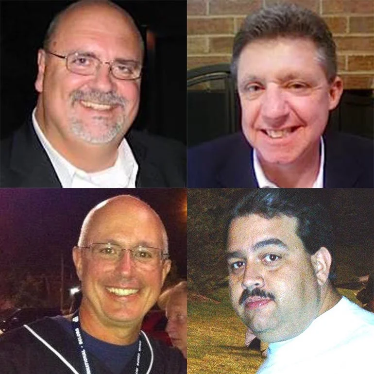 Headshots of Andy Crews, Michael Klesch, Bill Loelius and David Whitesides
