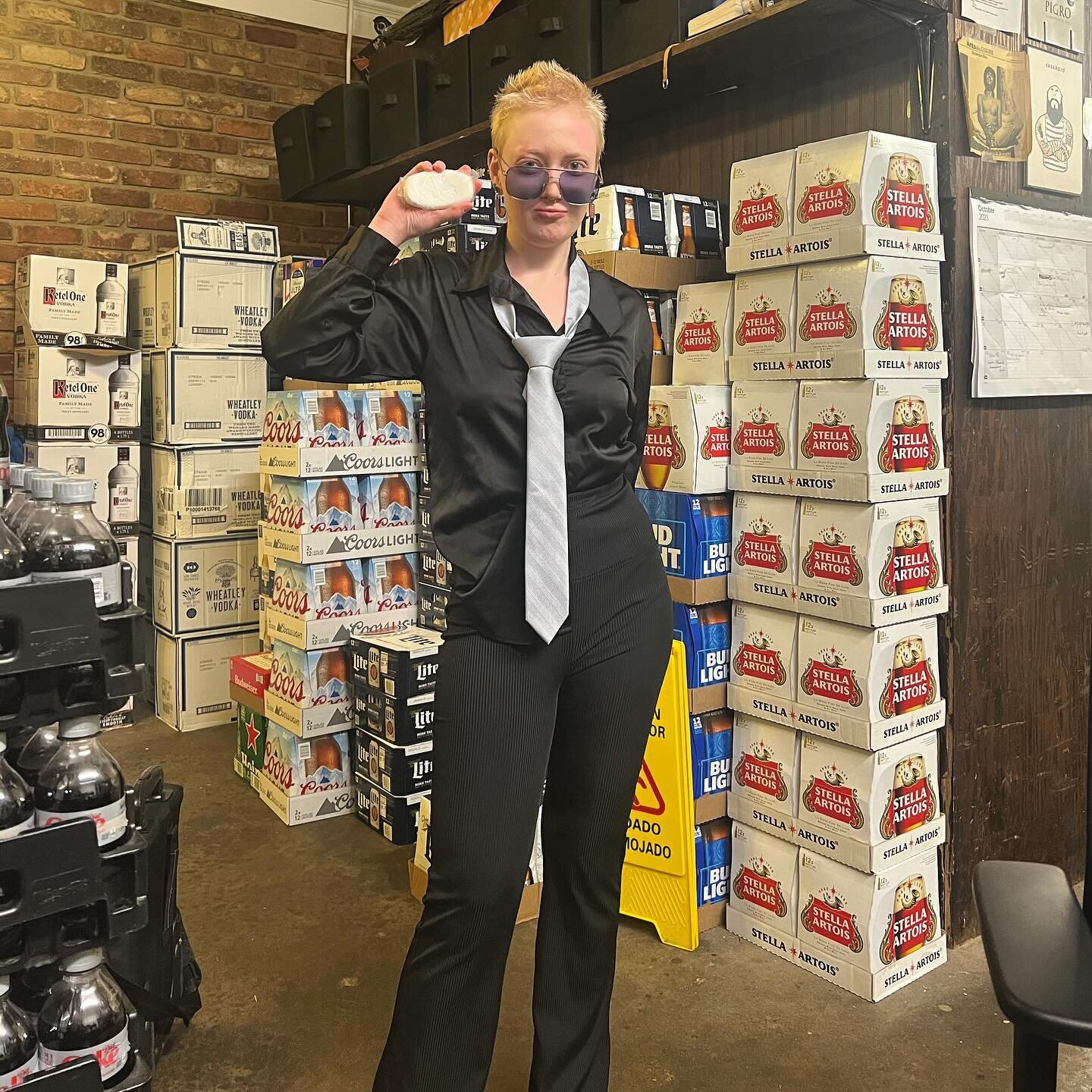 The first rule of Fight Club: you do not talk about Fight Club. 🧼 

Tyler Durden from Fight Club in the house! Let the Halloween shenanigans commence! Giddy up for your spooky spirits + boos. 

&mdash;
#halloween #spirits #booze #giddyup #augustaga