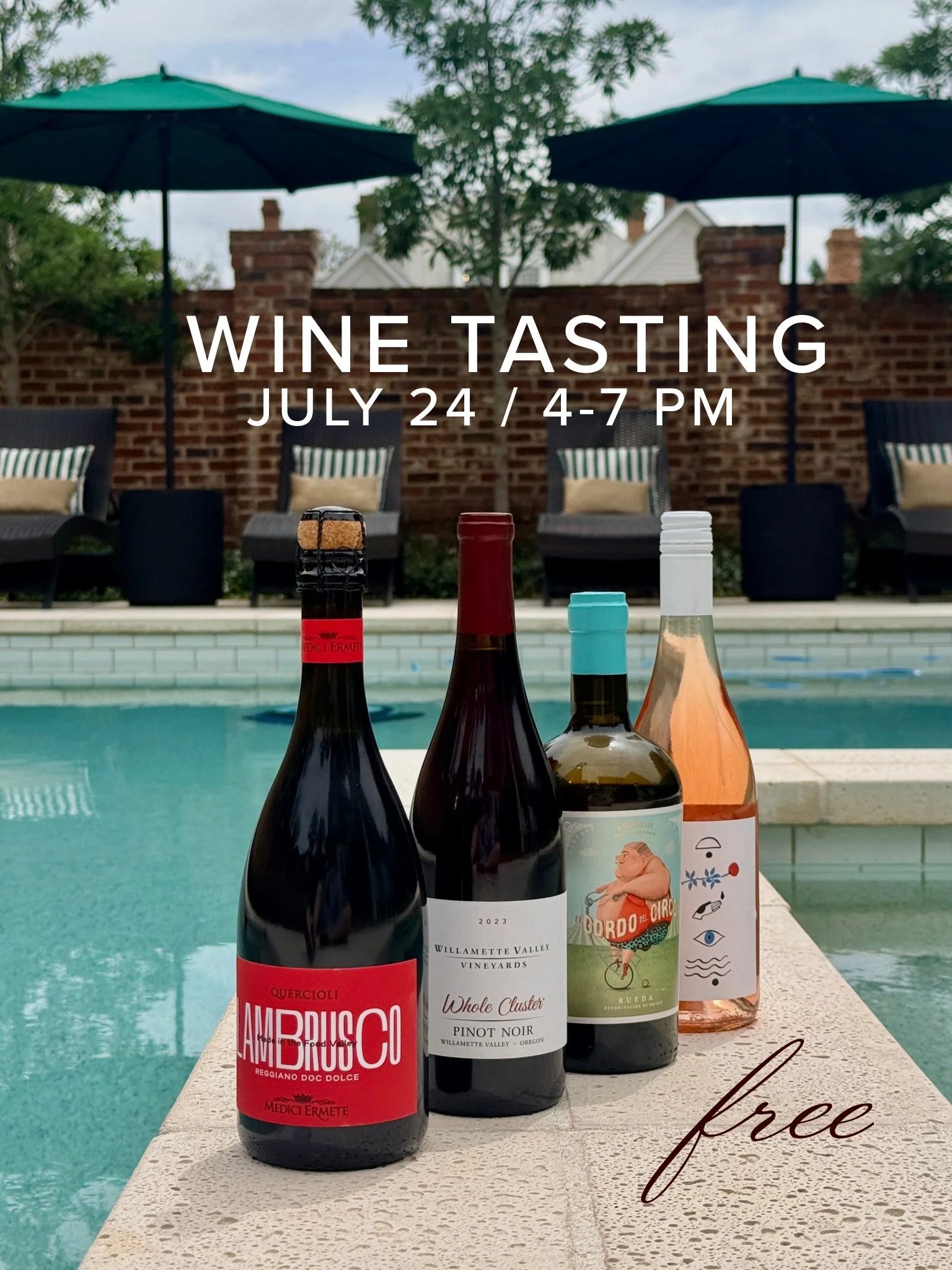 Consider this your friendly reminder 

Our 🆓 Summer Wine Tasting is tomorrow 
🗓️ FRI JULY 24 / 4-7 PM 
📍 in-store @whitehorse497 

Taste 4 wines: 
- Casa Rojo El Gordo del Circo Verdjo
- Kind Stranger Rose
- Willamette Valley Whole Cluster Pinot N