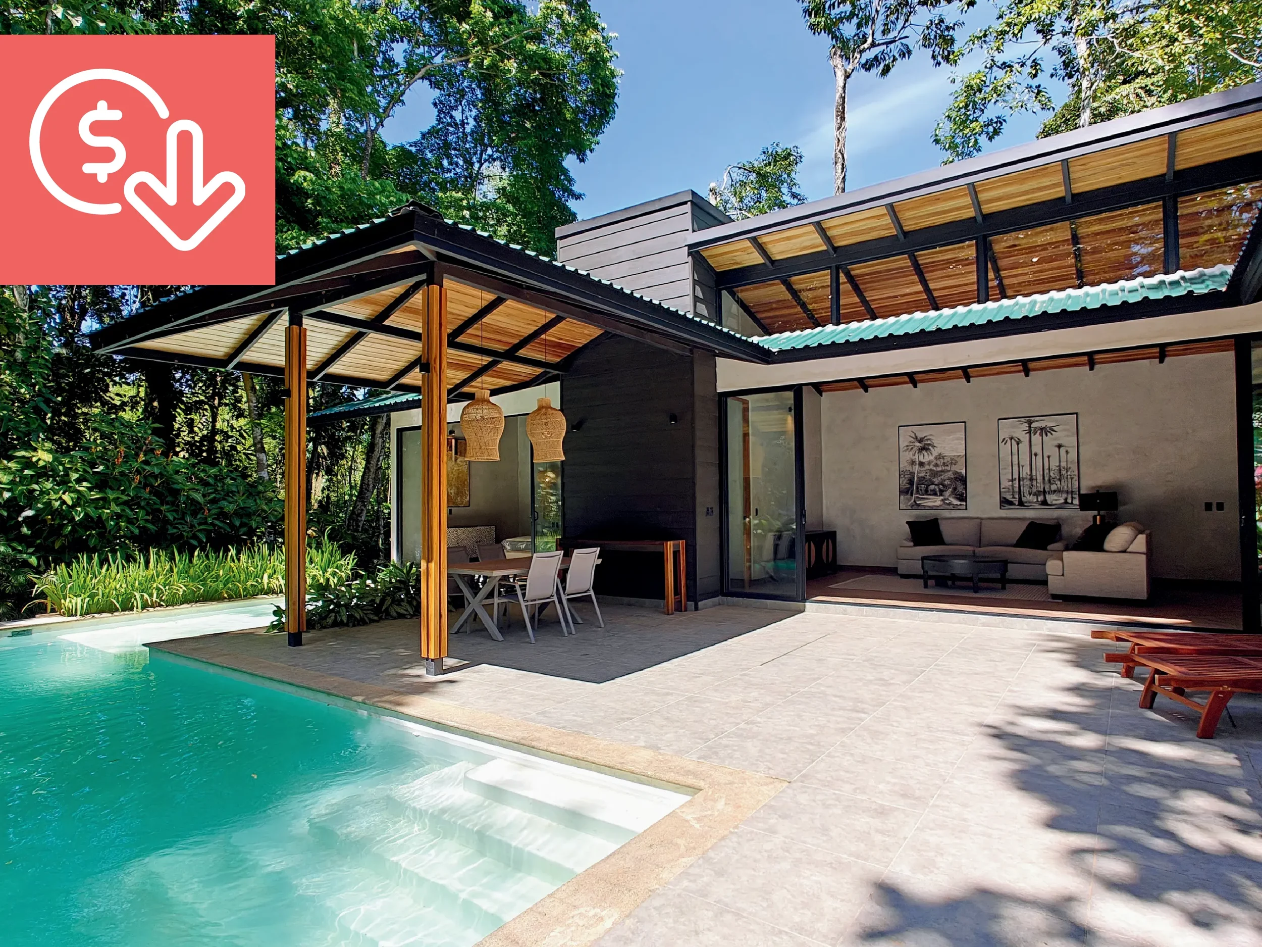 $447,500 - 2 Bd/2 Ba - Turnkey New Construction Home in Punta Uva Hills Near Punta Uva Beach