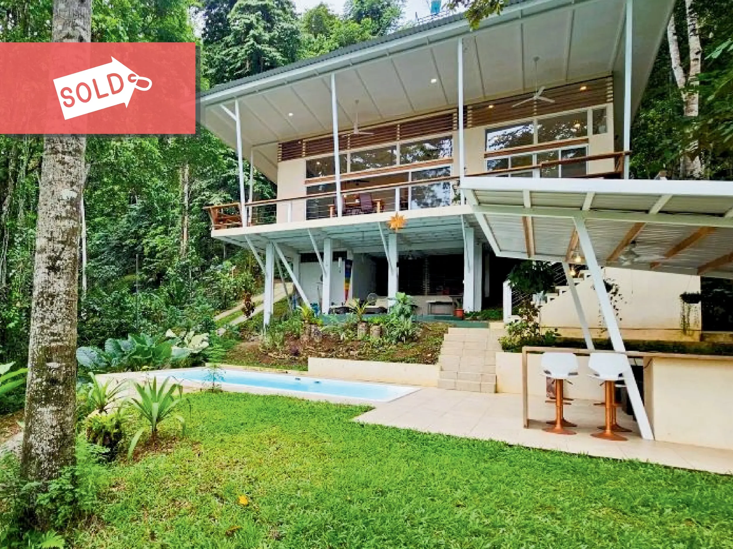 SOLD - 2 Bd/2 Ba - Private Hilltop Home with Sweeping Jungle Views &amp; Pool
