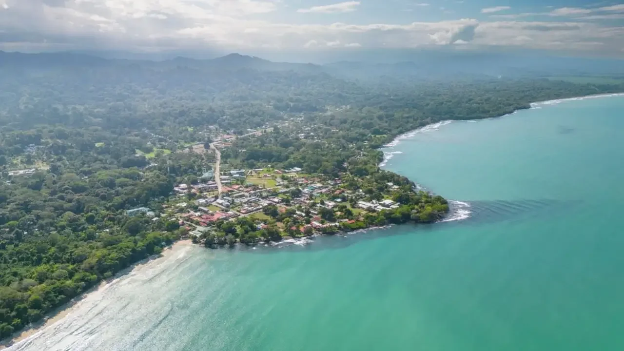 Aerial View of Cahuita Costa Rica