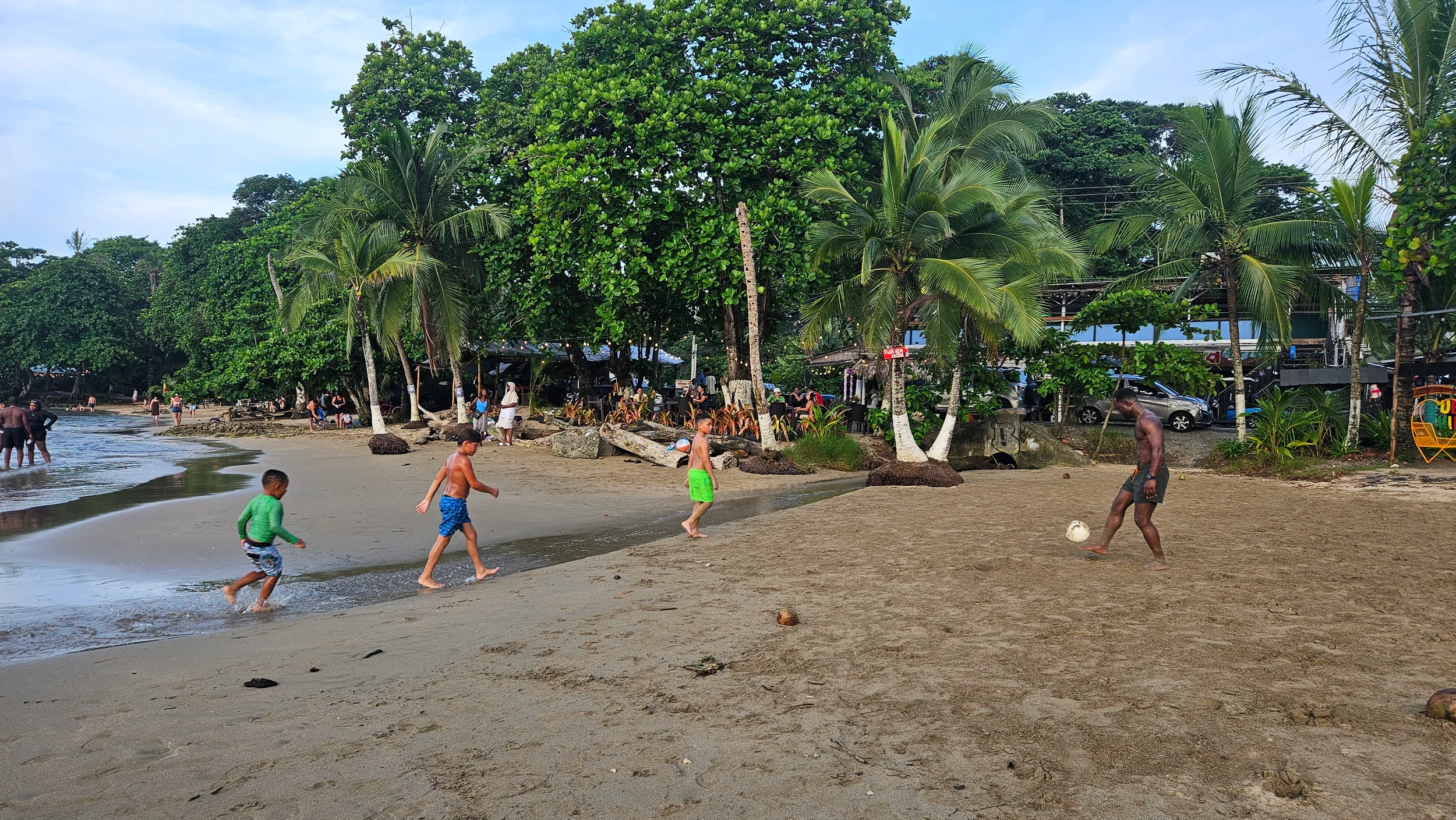 Afro-Caribbean beach town streetscape in Puerto Viejo