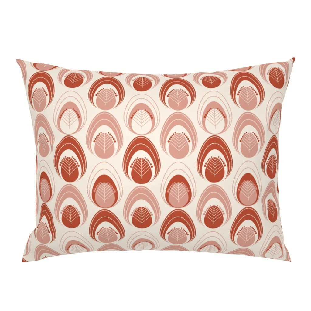 Scandi Eggs Earthen Red Pillow Sham.jpeg