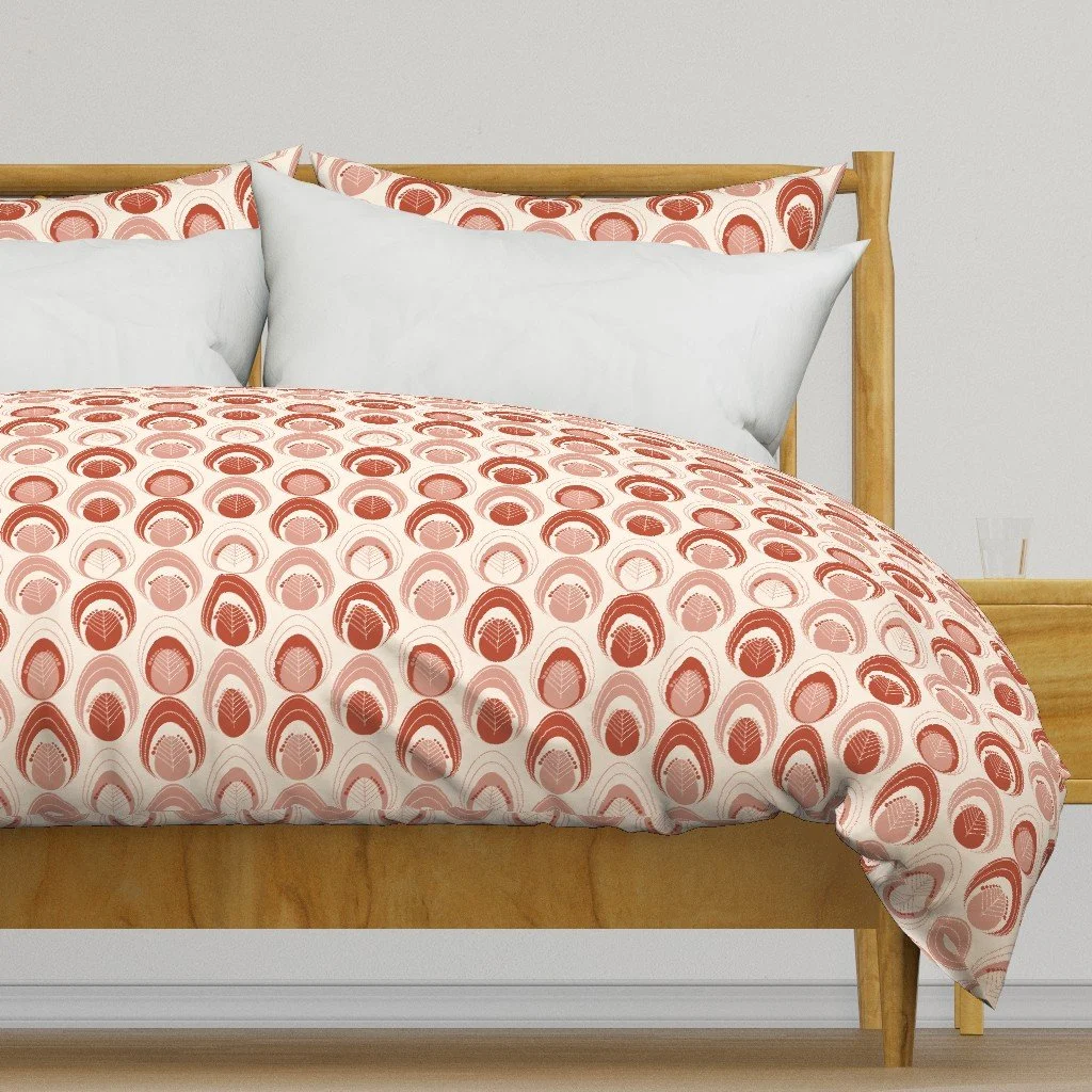 Scandi Eggs Earthen Red Pillow Bedding3.jpeg