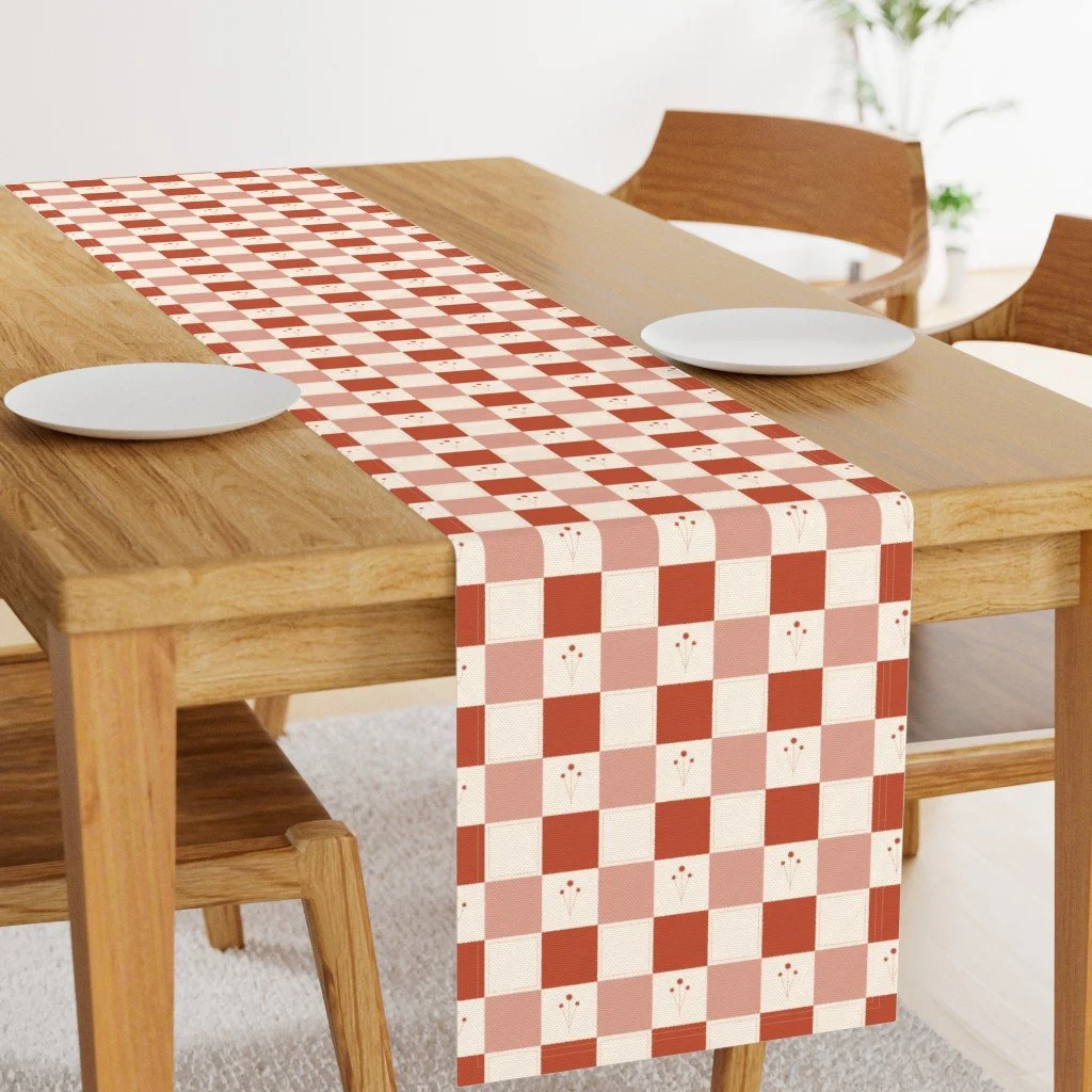 Checker Earthen Red Table.jpeg