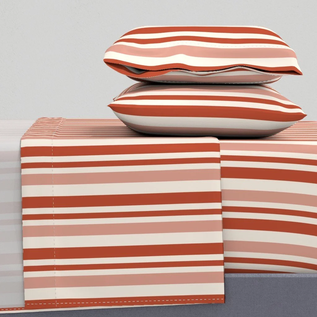 Retro Stripe Earthen Red Bedding.jpeg