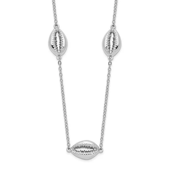 Sterling Silver Cowrie Shell Necklace