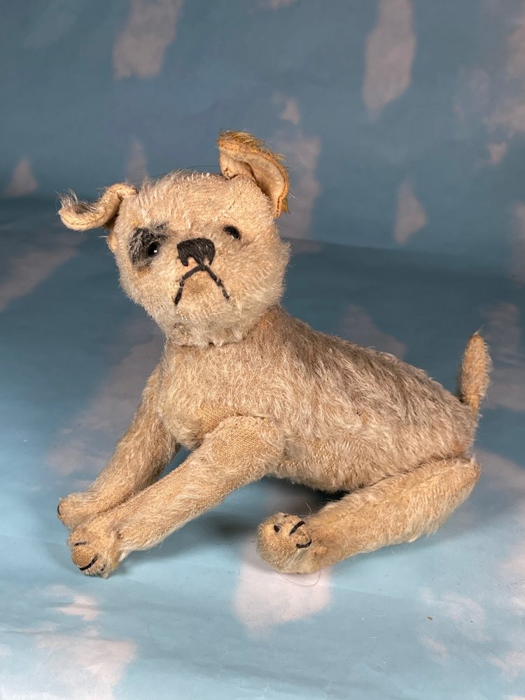 Steiff Jointed Dog ff Button — The Port Collection