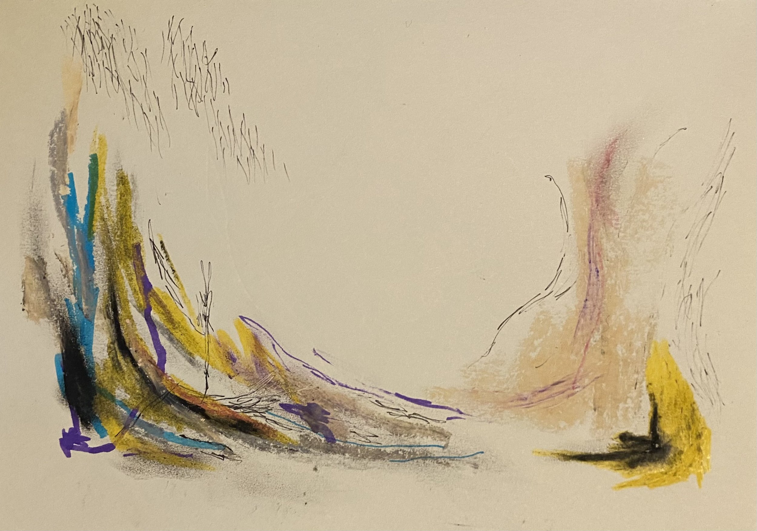 Untitled - 2023 - Mixed media on paper - 25x17cm