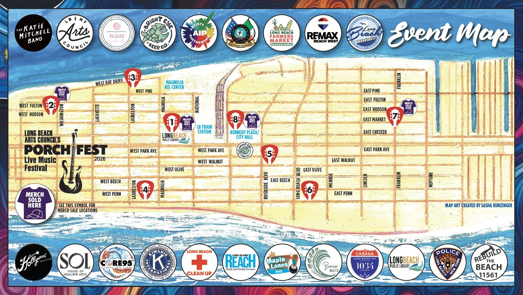 Porch Rocker Map Porch Fest — Long Beach Arts Council