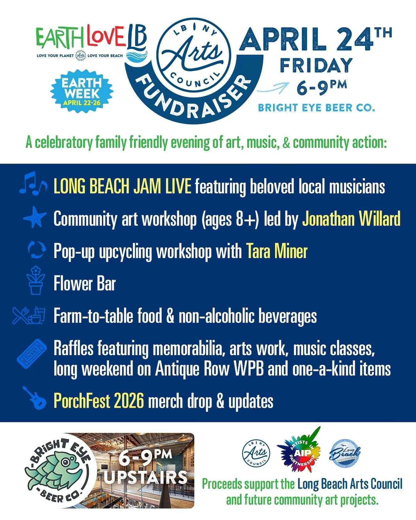 CELEBRATE SPRING WITH US ✨🌿

Long Beach, this is the night you don&rsquo;t want to miss 💫

Join us for a one-of-a-kind Earth Week Fundraiser filled with
🎶 live local music
🎨 hands-on art + upcycling
🌸 a dreamy Flower Bar
🍴 farm-to-table bites &