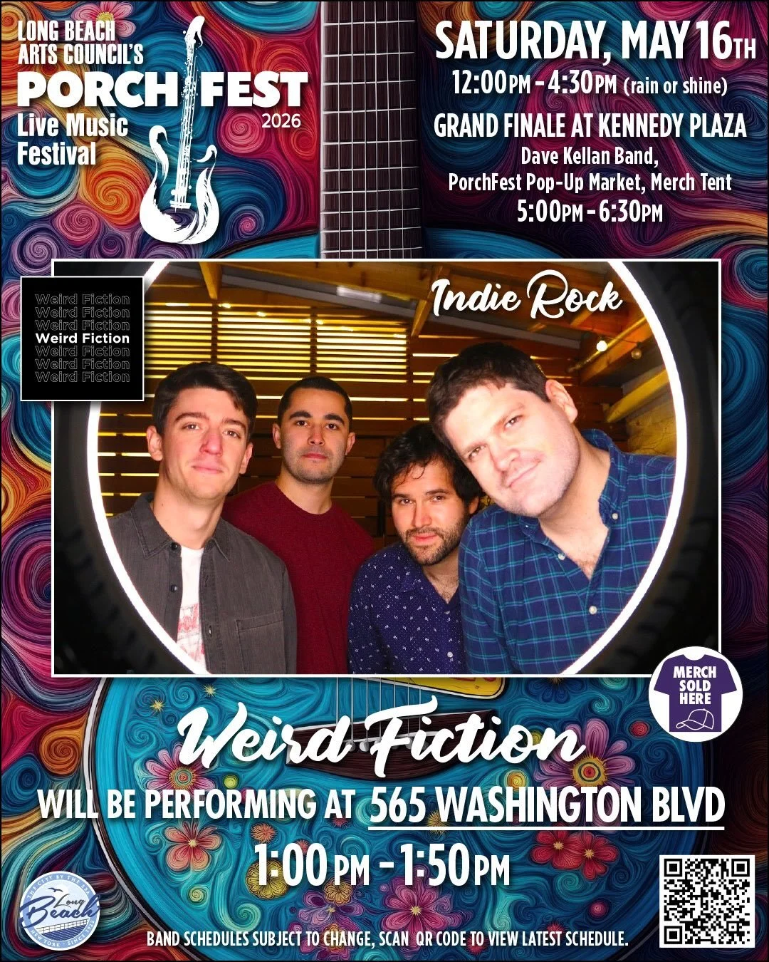 🎶 Three bands. One porch. Year FOUR of showing up for the music.

This homesite is back for its 4th year as part of PorchFest Long Beach on **May 16**&mdash;and they&rsquo;re bringing THREE incredible bands with them 🎸🔥

📍 565 Washington Blvd
It&