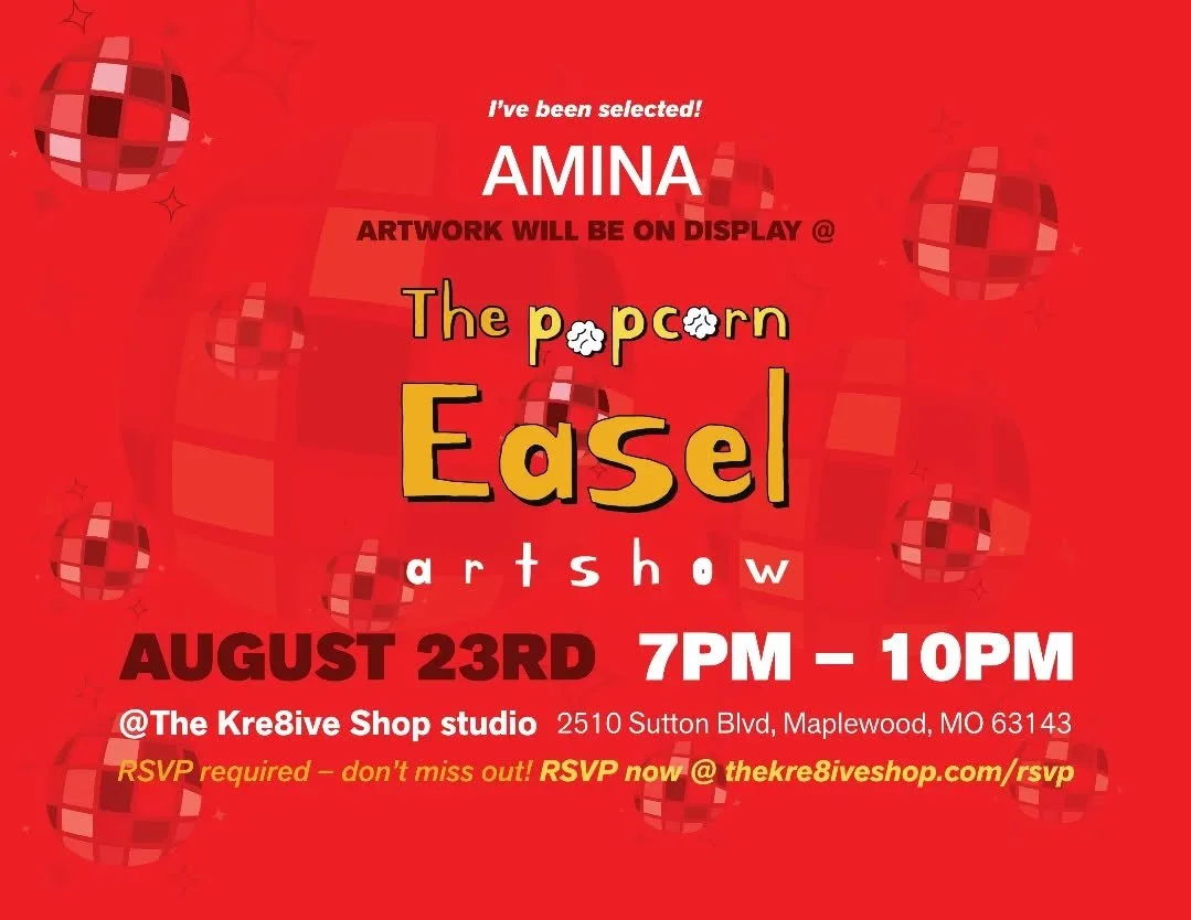 I'm very excited to be featured as an artist and vendor at the upcoming Popcorn Easel Artshow at The Kre8ive Shop Studio in Maplewood on August 23rd!
Come over and Disco with us!
RSVP is in Link in Bio!