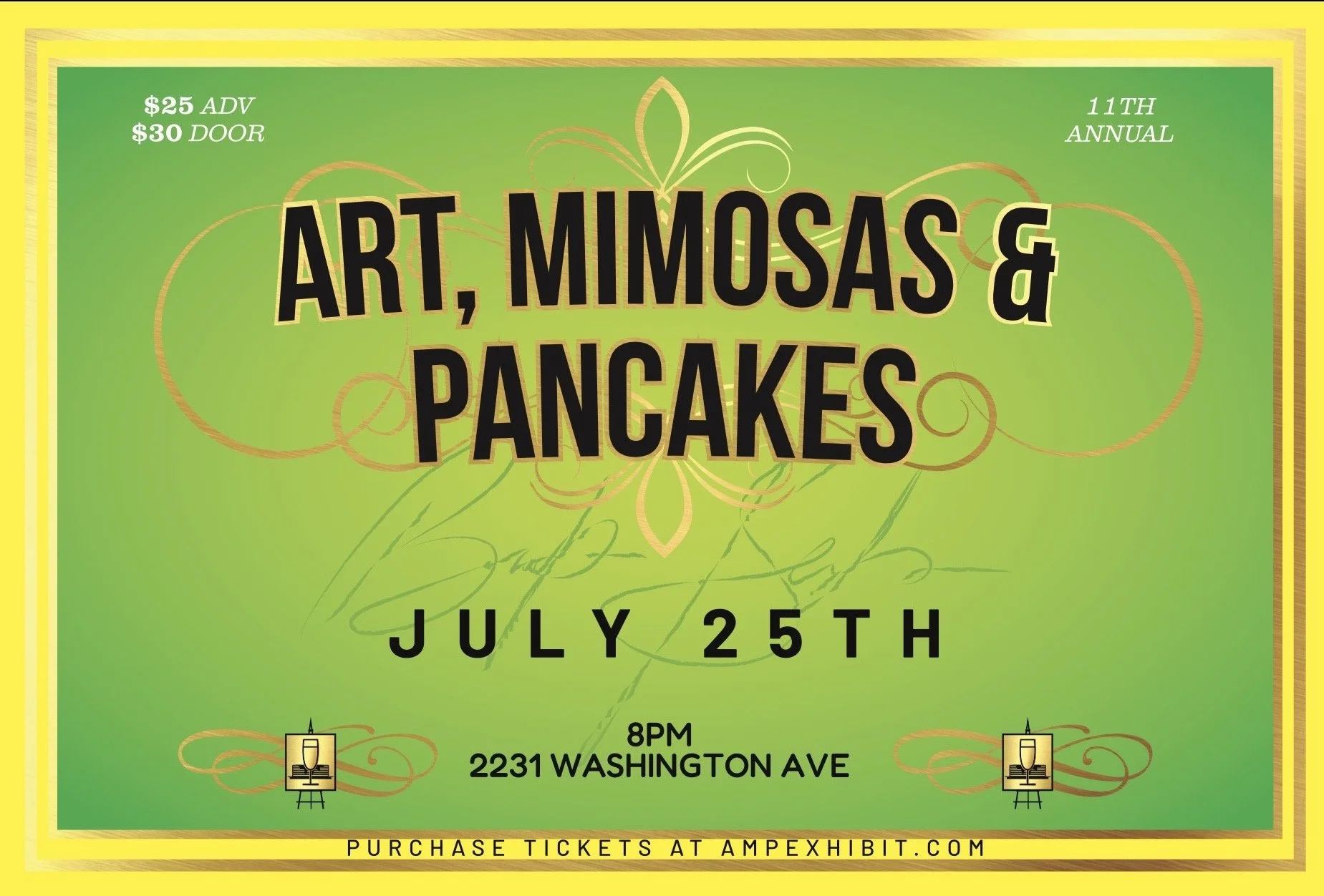 Art, Mimosas, and Pancakes