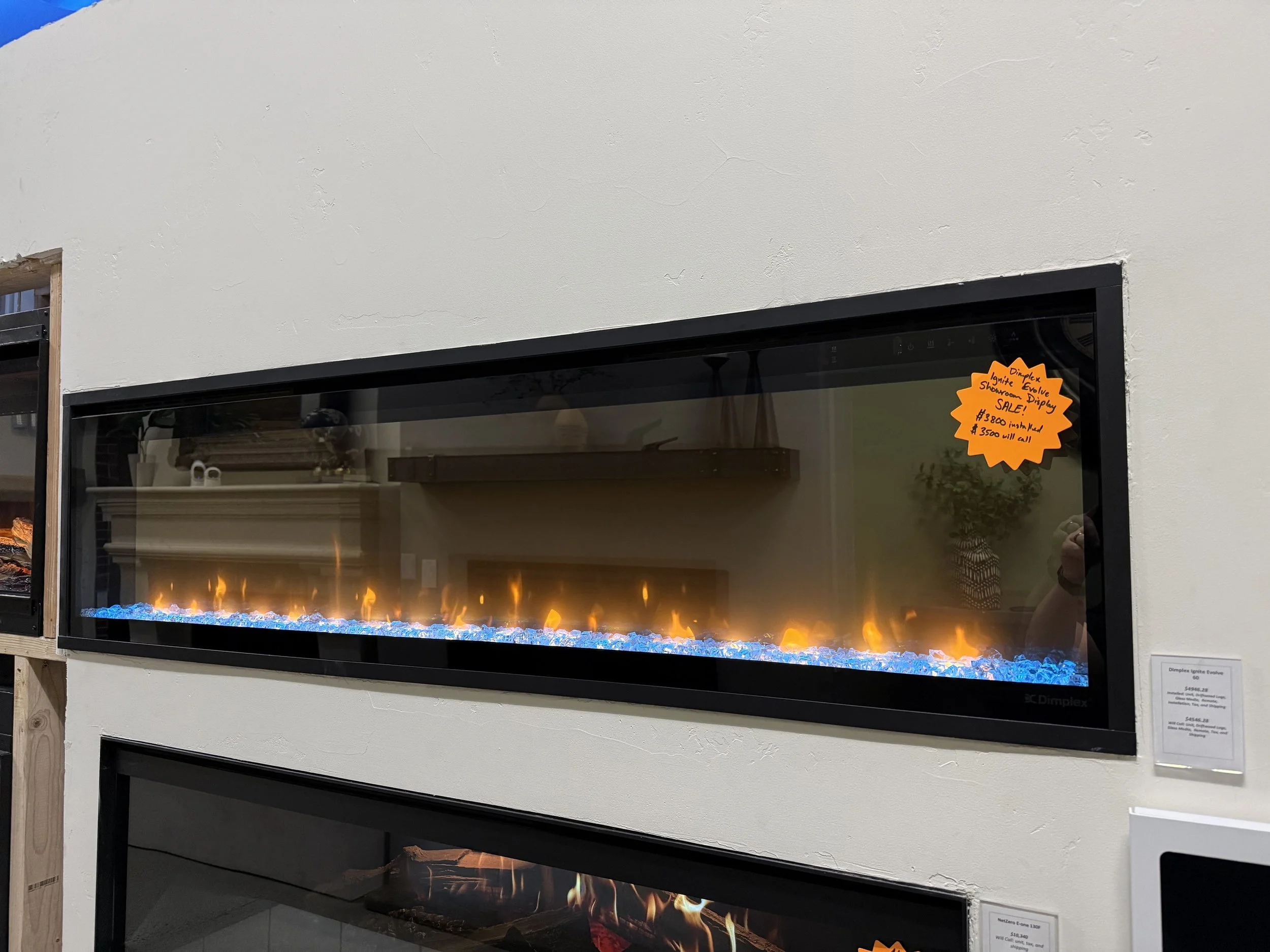 Dimplex Ignite Evolve 60" Electric Fireplace Showroom Display $3800 installed or $3500 will call. Retail $4029 + tax, shipping, & installation