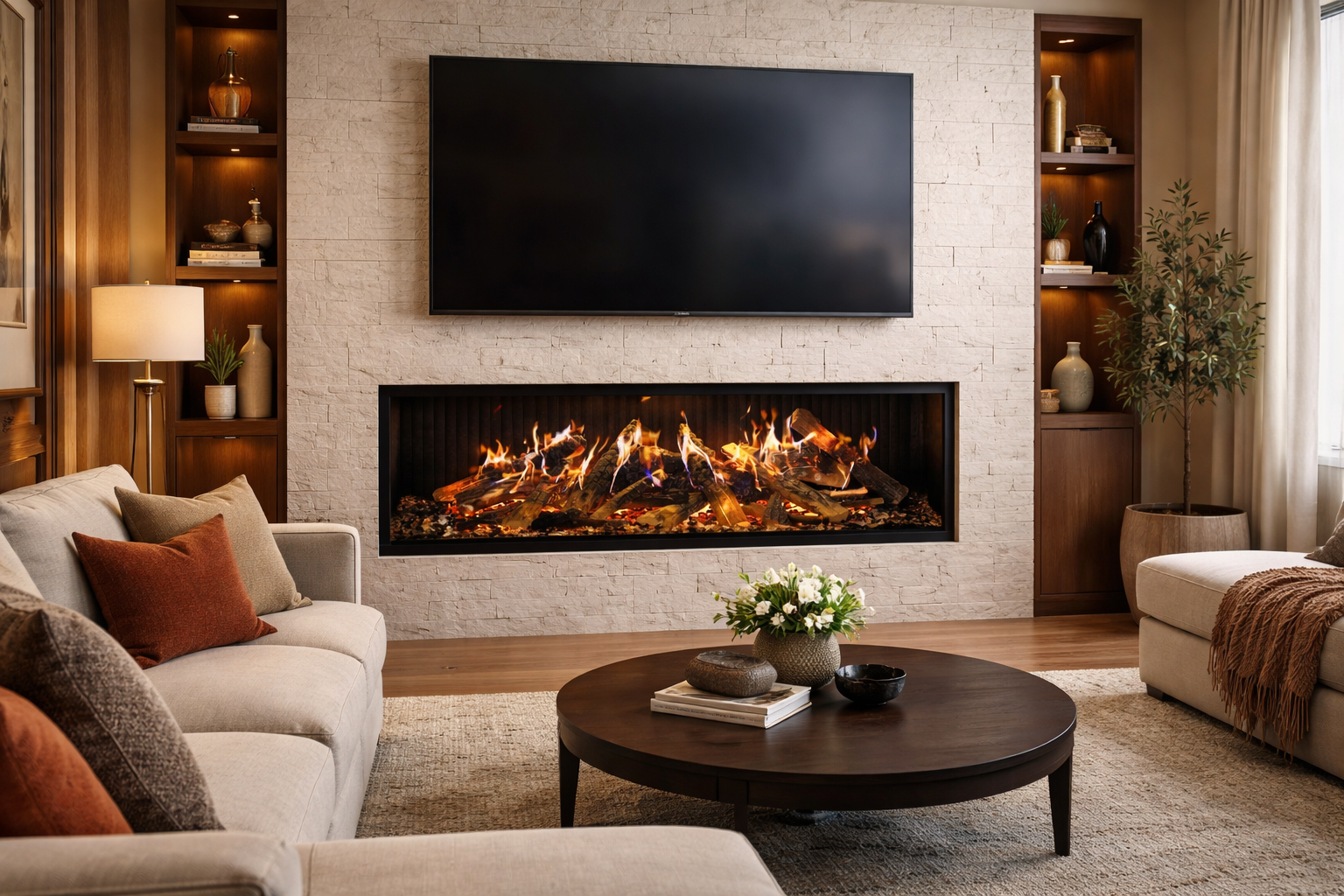 Amantii LED & Holographic LCD Electric Fireplaces