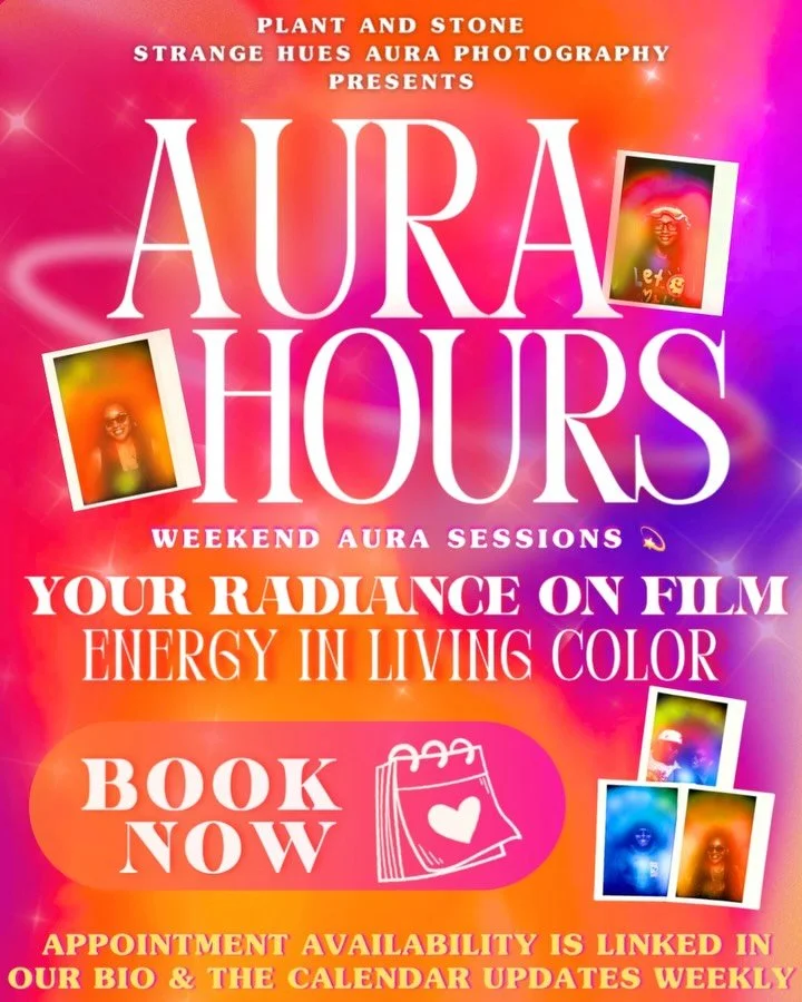 ✨Aura Hours is your invitation to slow down, tap in, and experience your energy in living color💫Where your weekend meets a little magic and a lot of radiance.

Our dedicated Aura Hours calendar is your go-to spot for booking your next aura experienc