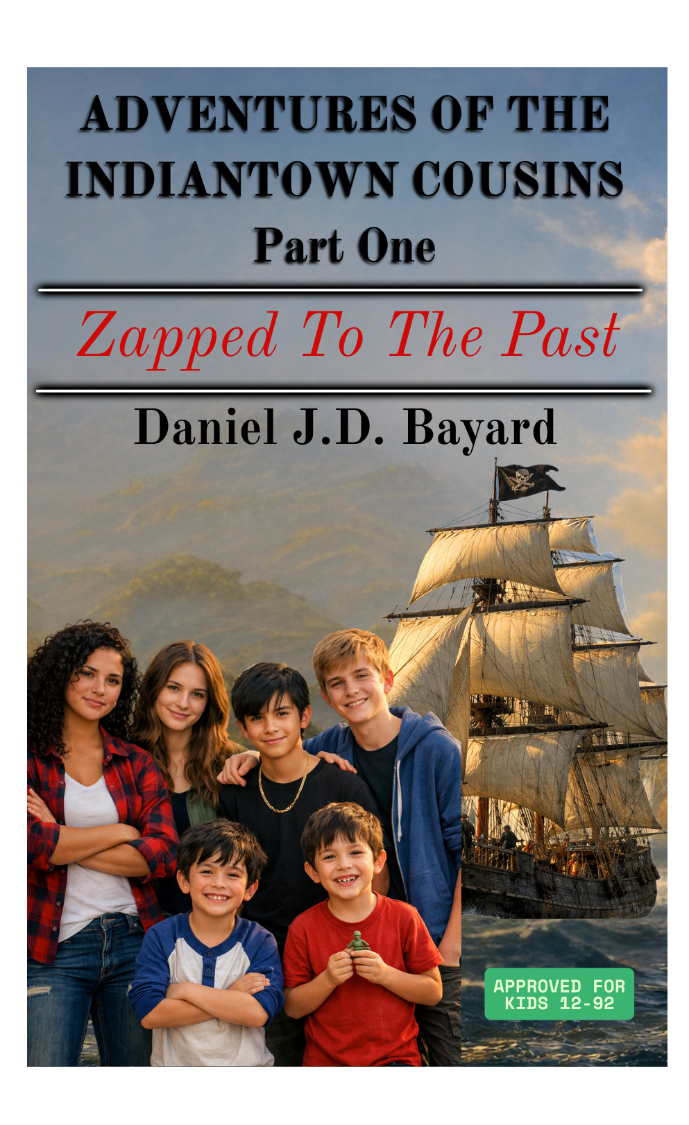 Zapped to the past Front cover.png