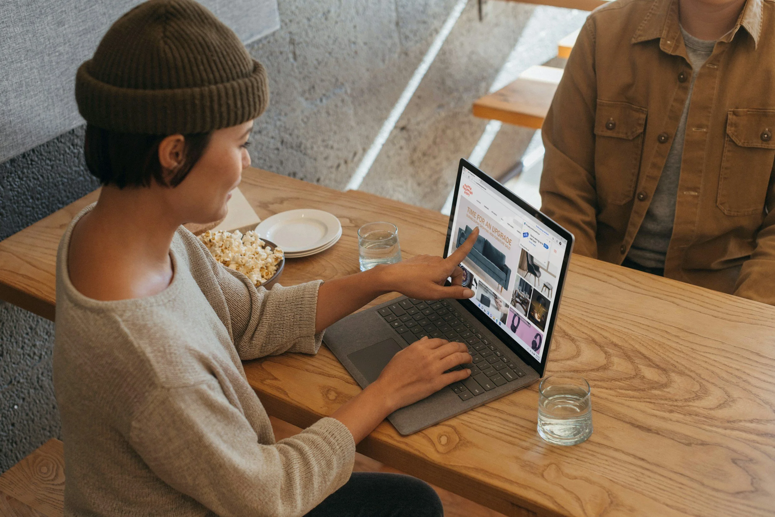 client doing therapy online