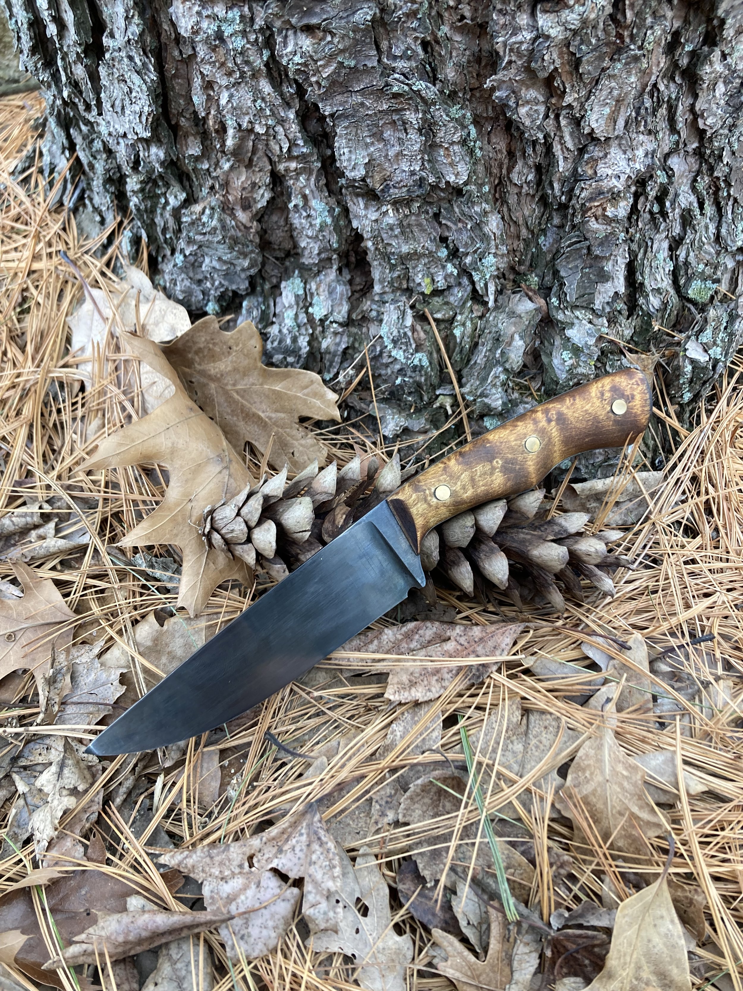 Birdseye Maple Hunting Knife