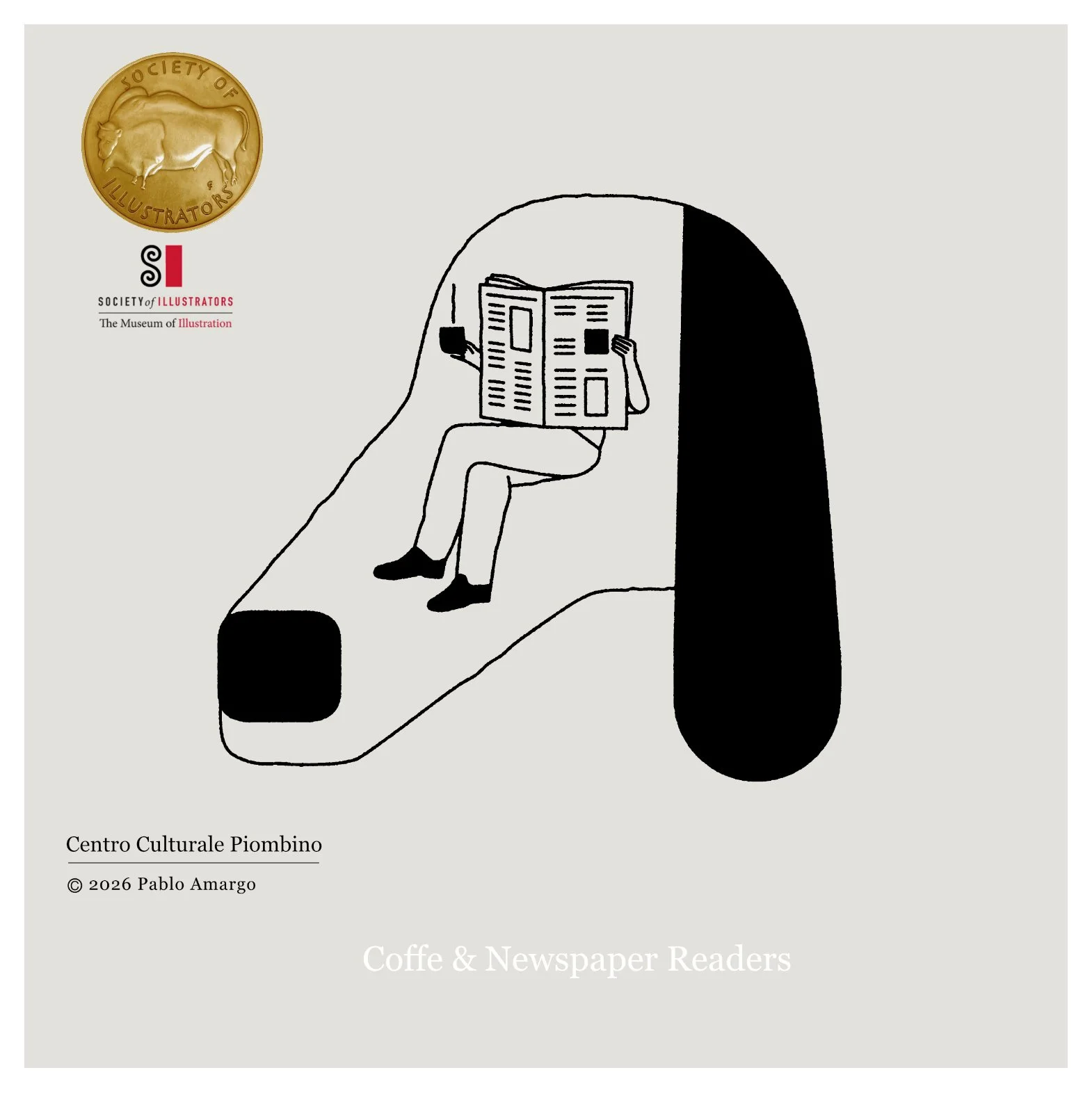 Congratulations to Pablo Amargo for receiving a gold medal from The Society of Illustrators for a series of illustrations. Please check the whole collection on his portfolio